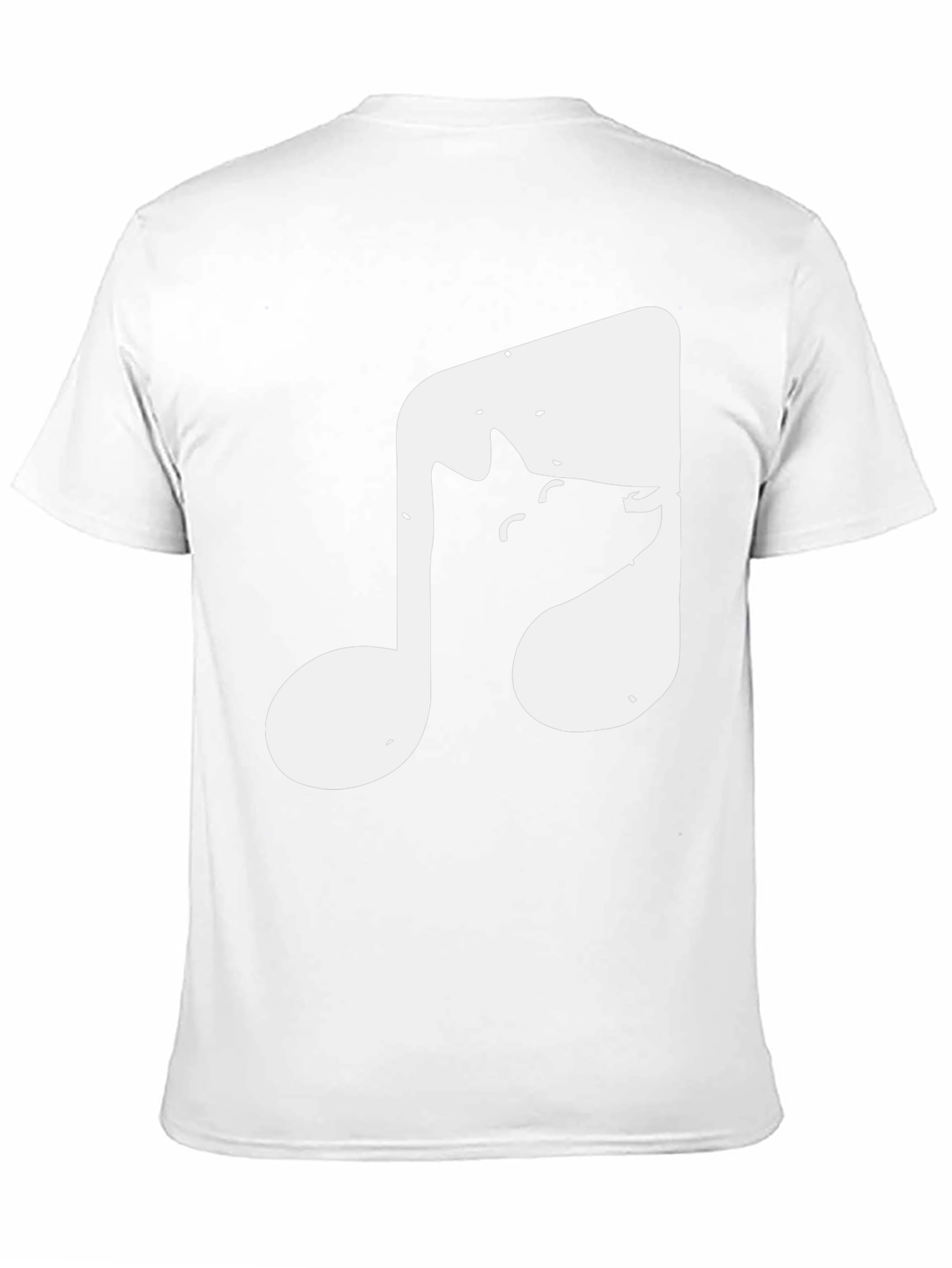 Black Cool Cat Music Note Graphic T-Shirt view 11