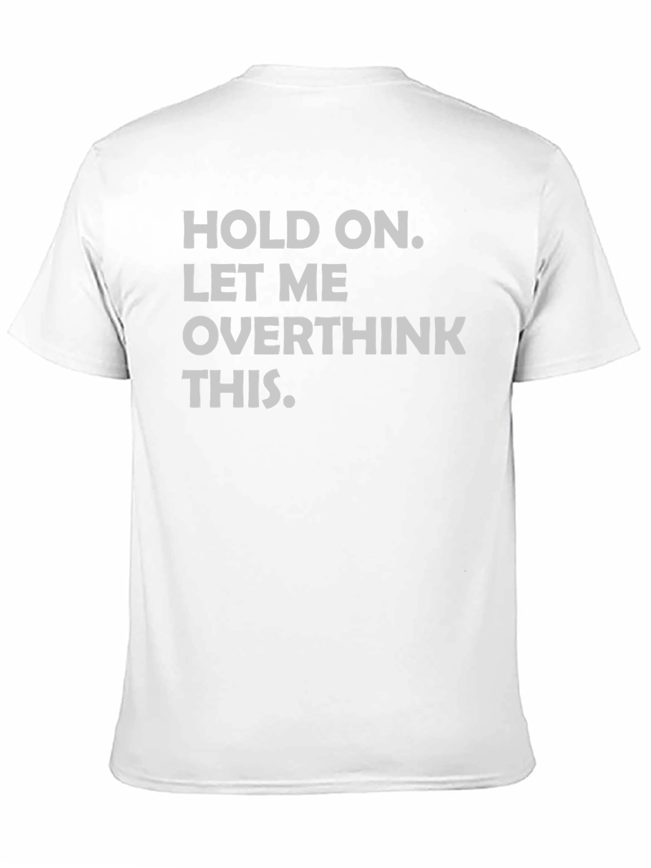 Black Overthinker Tee - Funny Sarcastic Graphic T-Shirt view 11