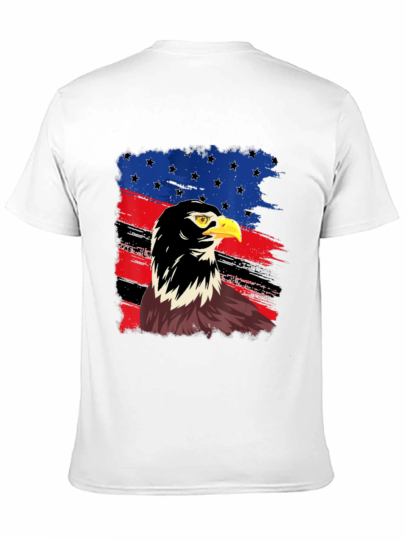 Black American Eagle Flag Graphic T-Shirt view 11