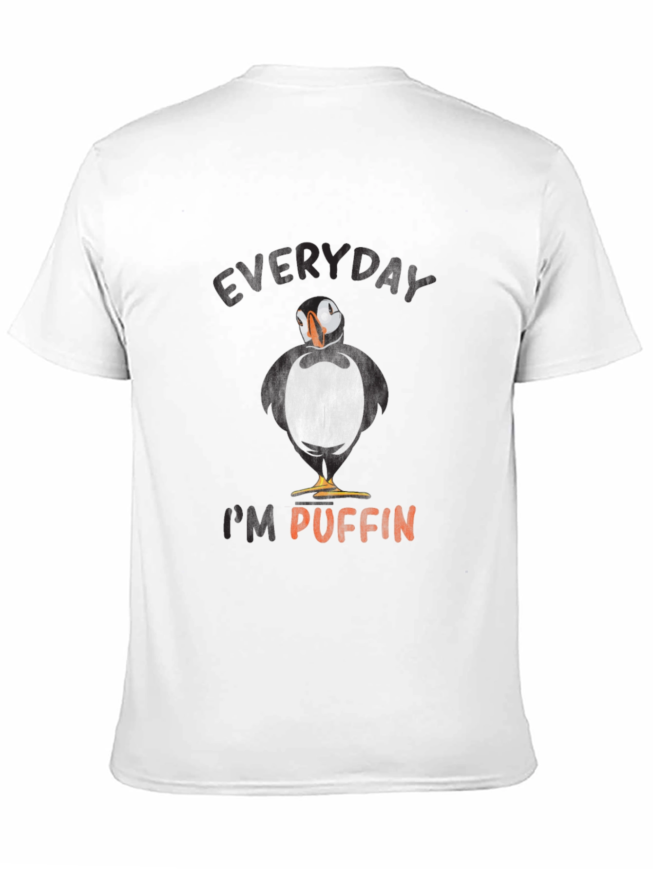 Black Everyday I'm Puffin' Graphic Tee view 11