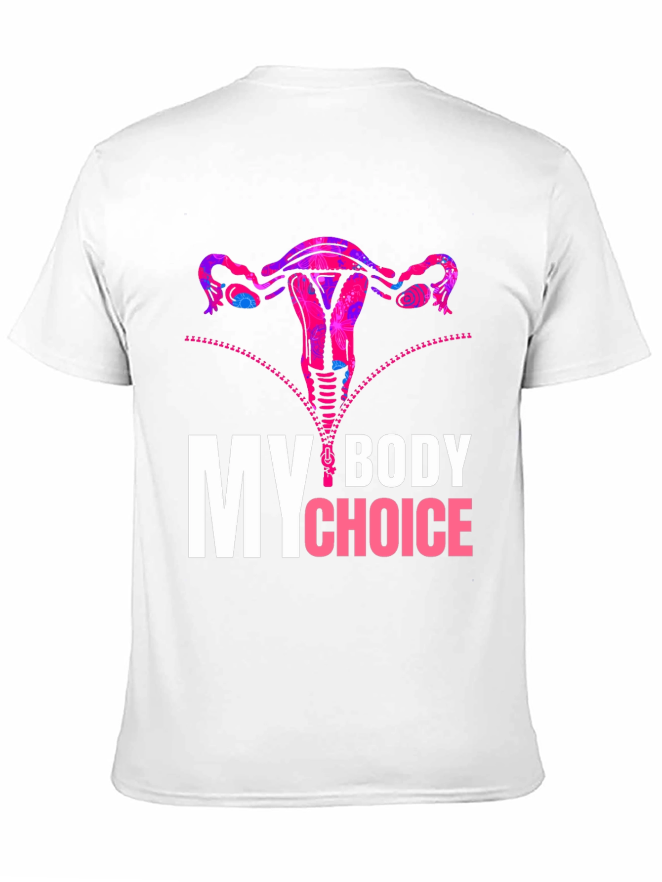 Black My Body My Choice Uterus Graphic Tee view 11