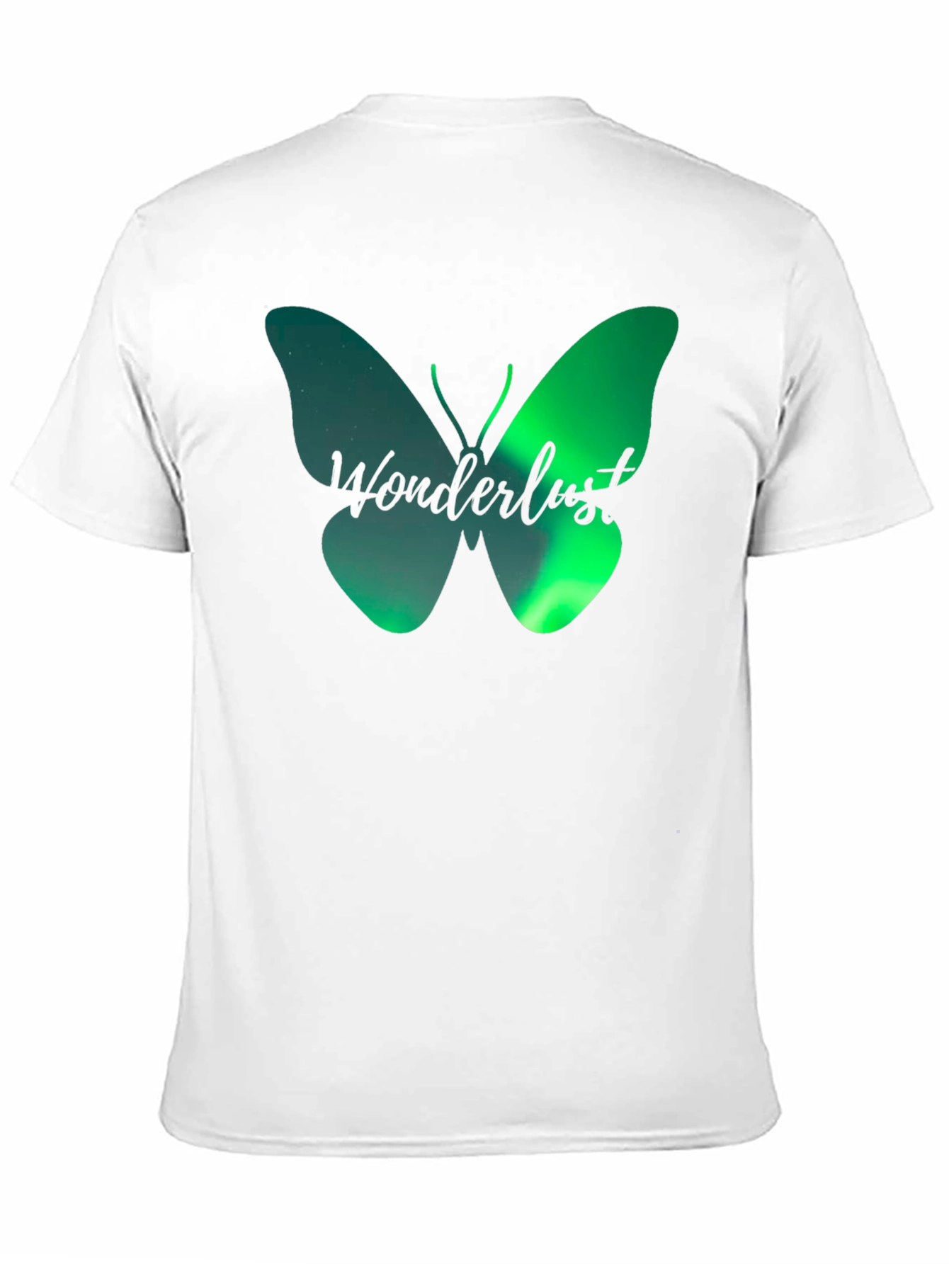 Black Wanderlust Butterfly Graphic T-Shirt - Black view 11