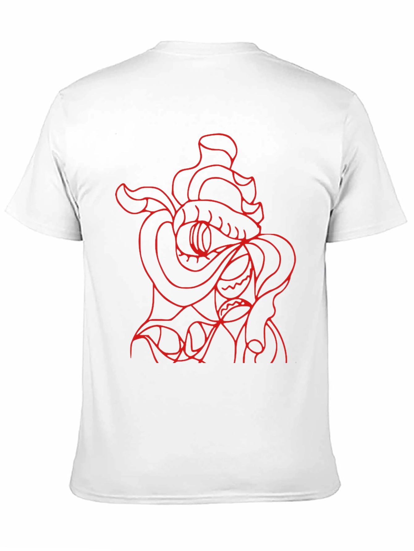 Black Red Snake Graphic Black T-Shirt view 11