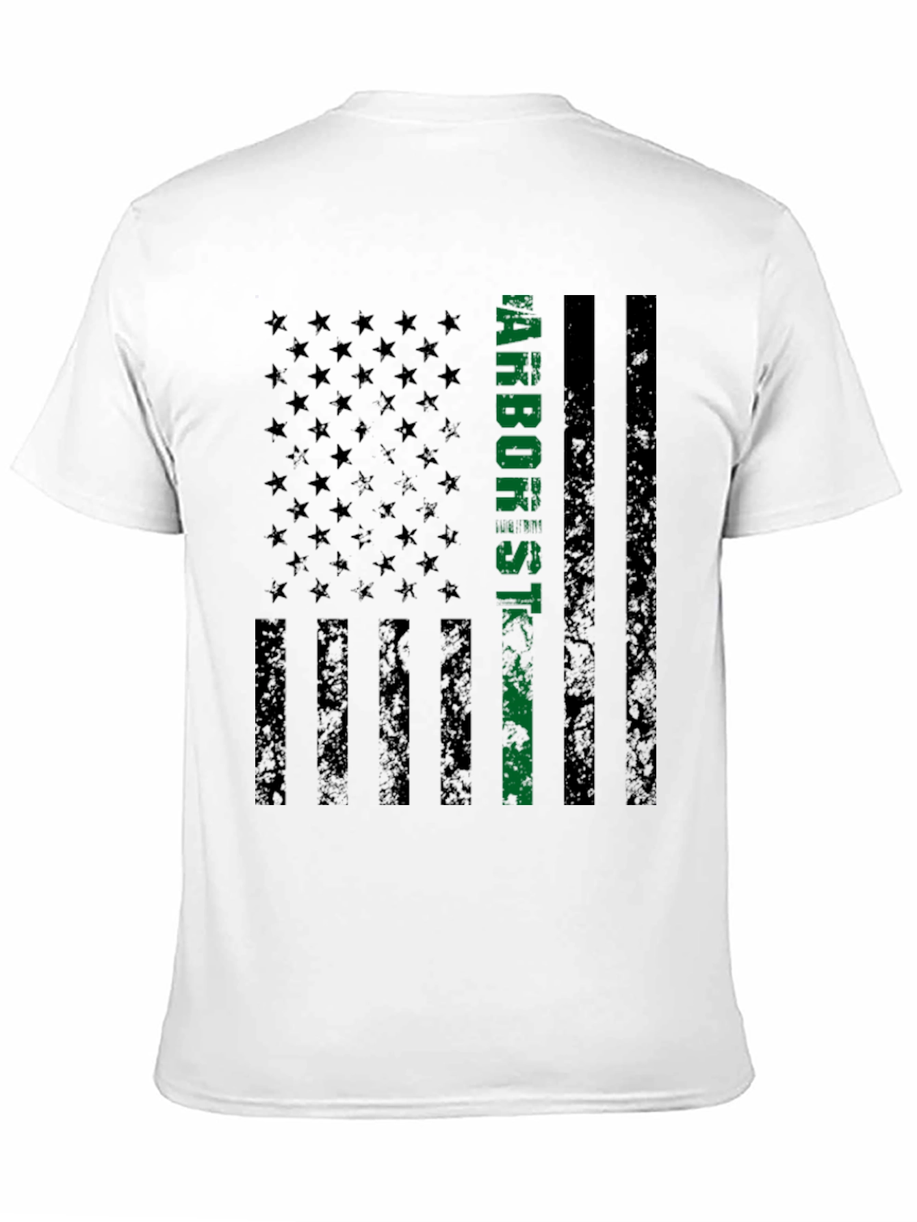 Black Arborist American Flag Graphic Tee view 11