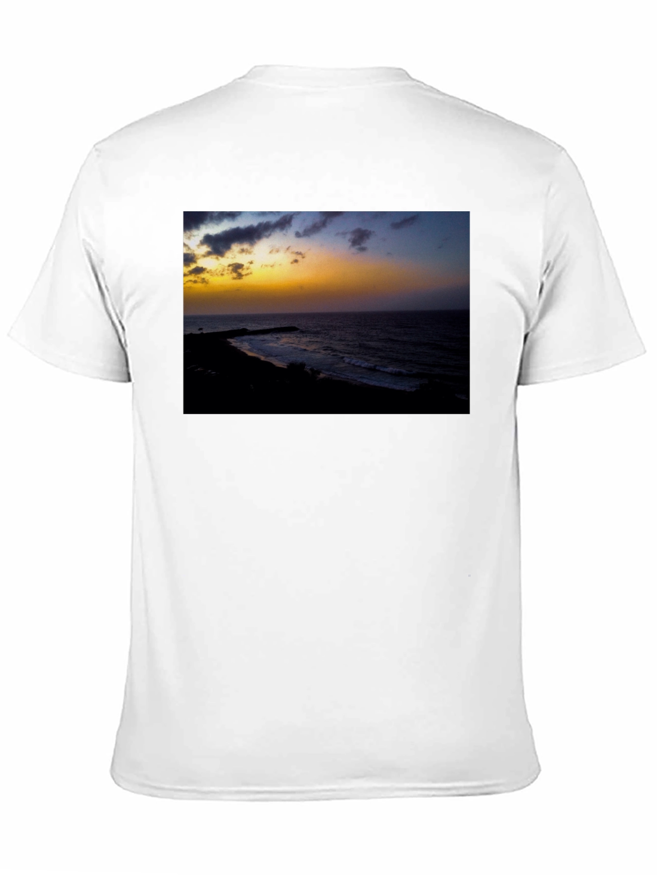 Black Sunset Beach Graphic T-Shirt view 11