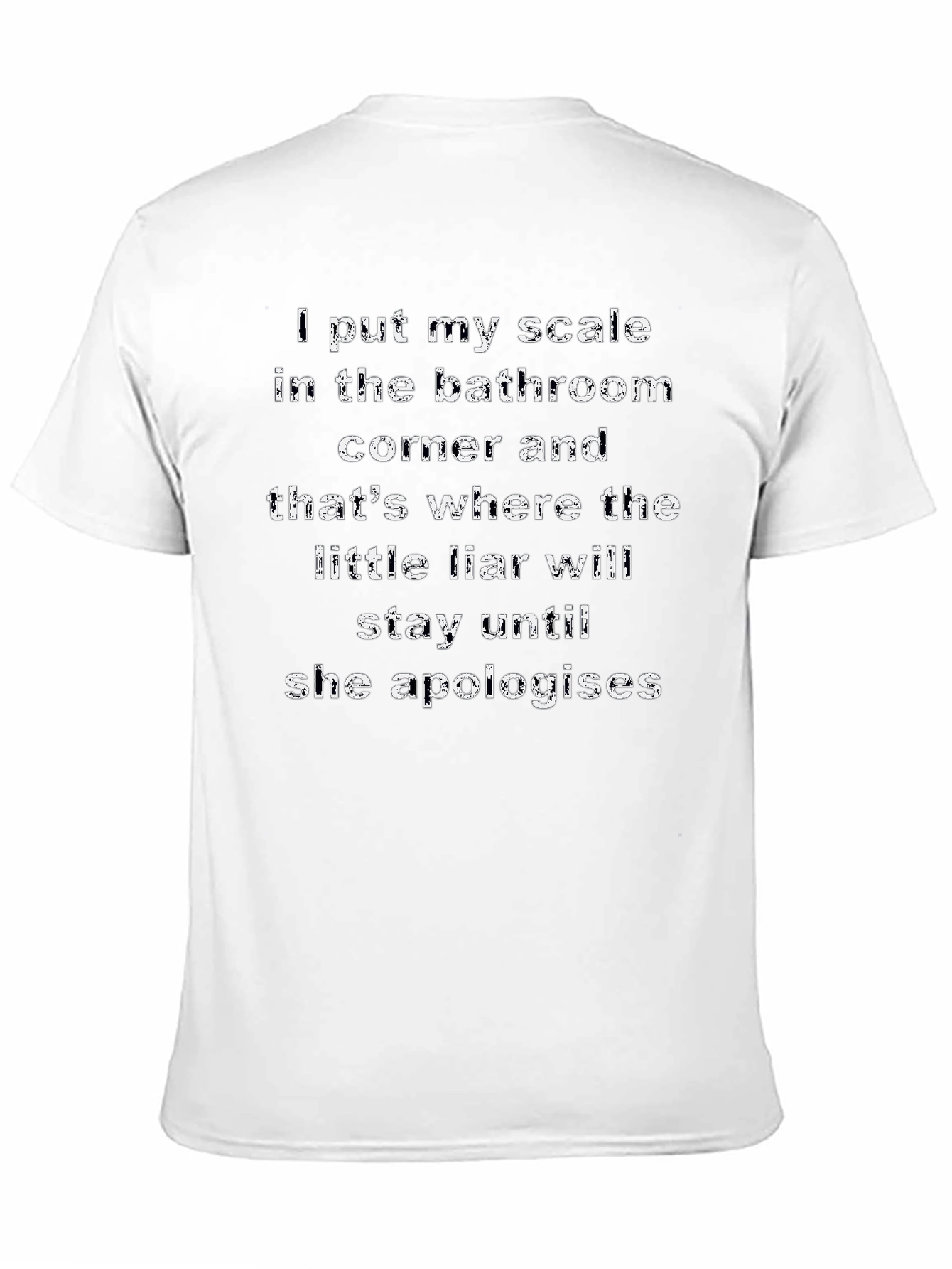 Black Funny Scale Humor Graphic T-Shirt view 11
