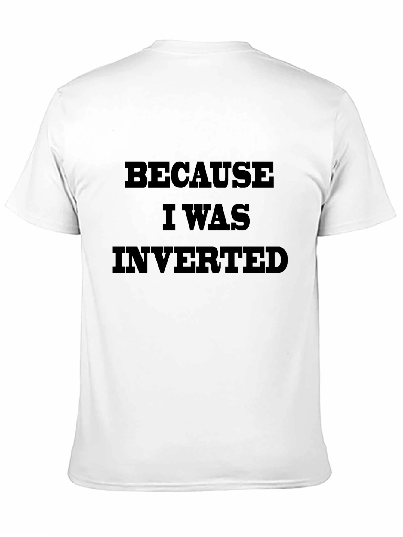 Black Because I Was Inverted Graphic T-Shirt view 11