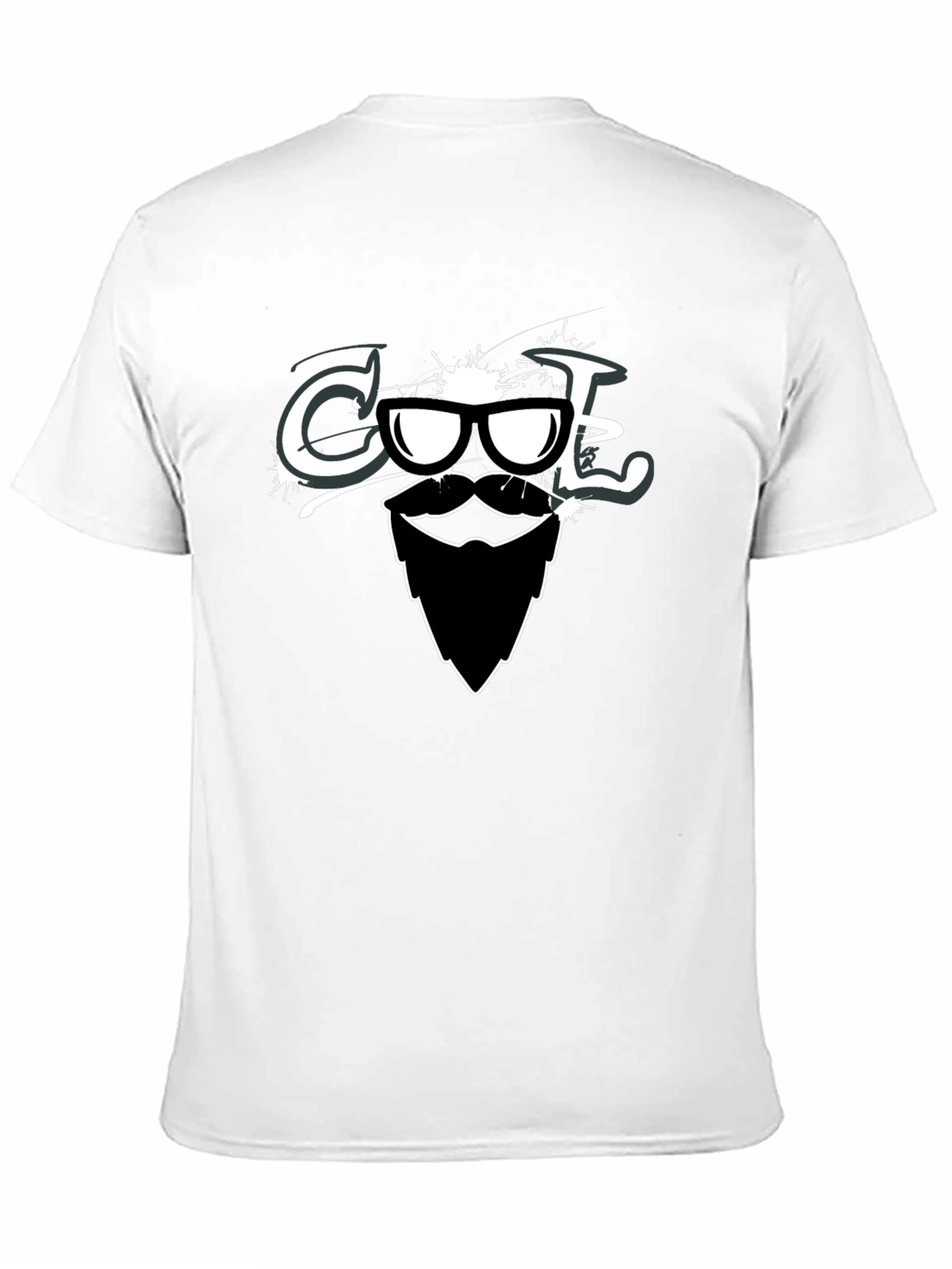 Black Cool Dude Graphic Tee - Beard & Sunglasses view 11