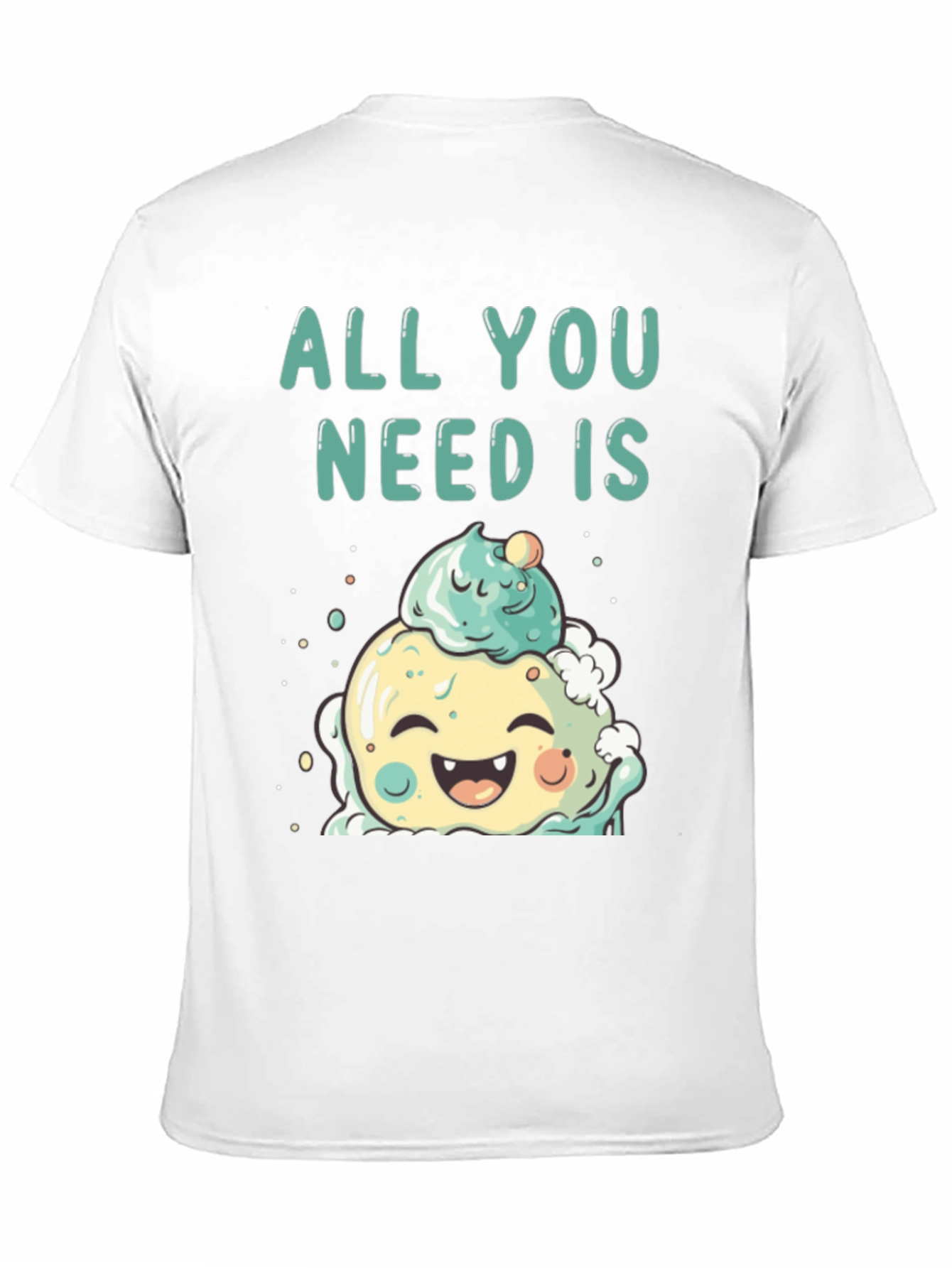 Black All You Need Is Cute Ice Cream T-Shirt view 11