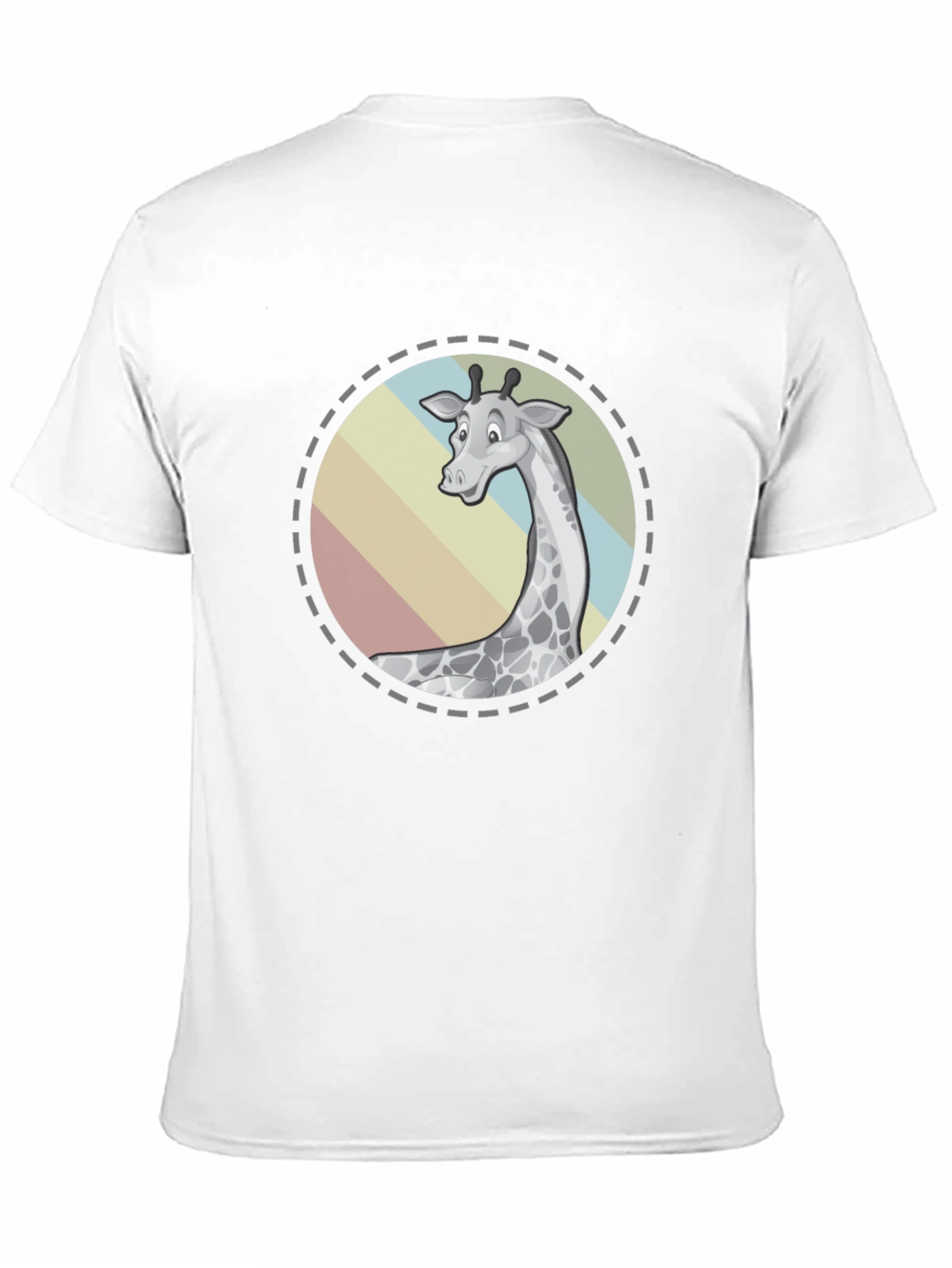 Black Giraffe Graphic Tee - Black Cotton Blend Casual Top view 11