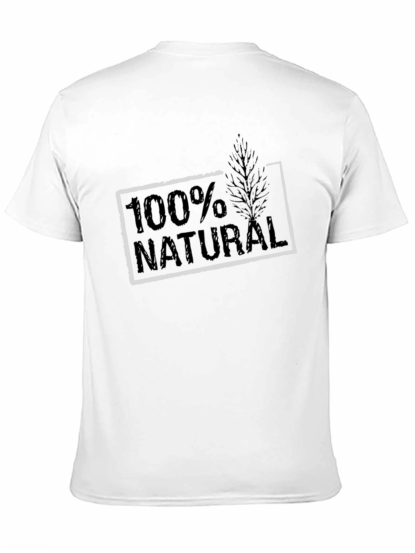 Black 100% Natural Graphic Print Black T-Shirt view 11