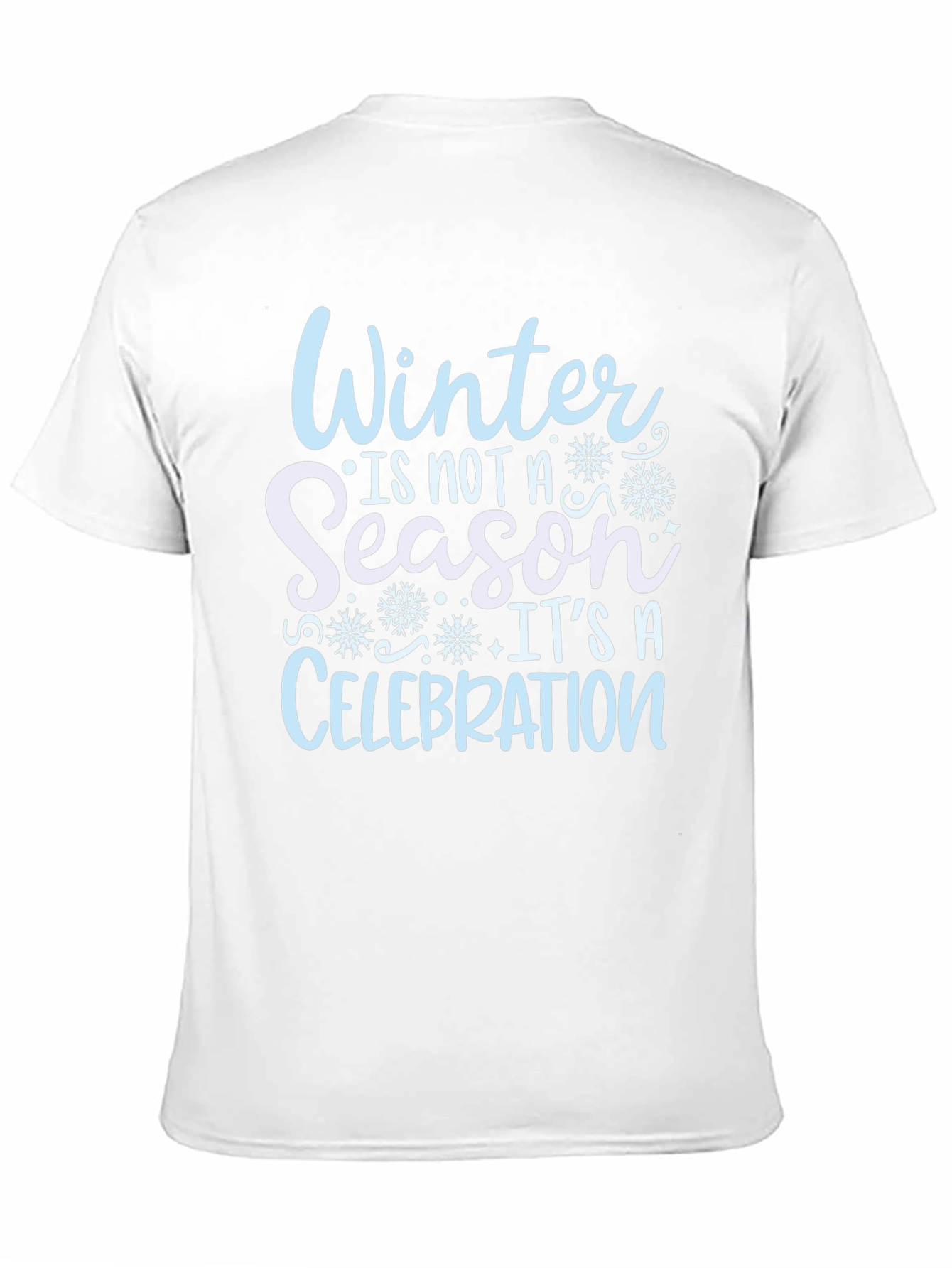 Black Winter Celebration Black Cotton T-Shirt view 11