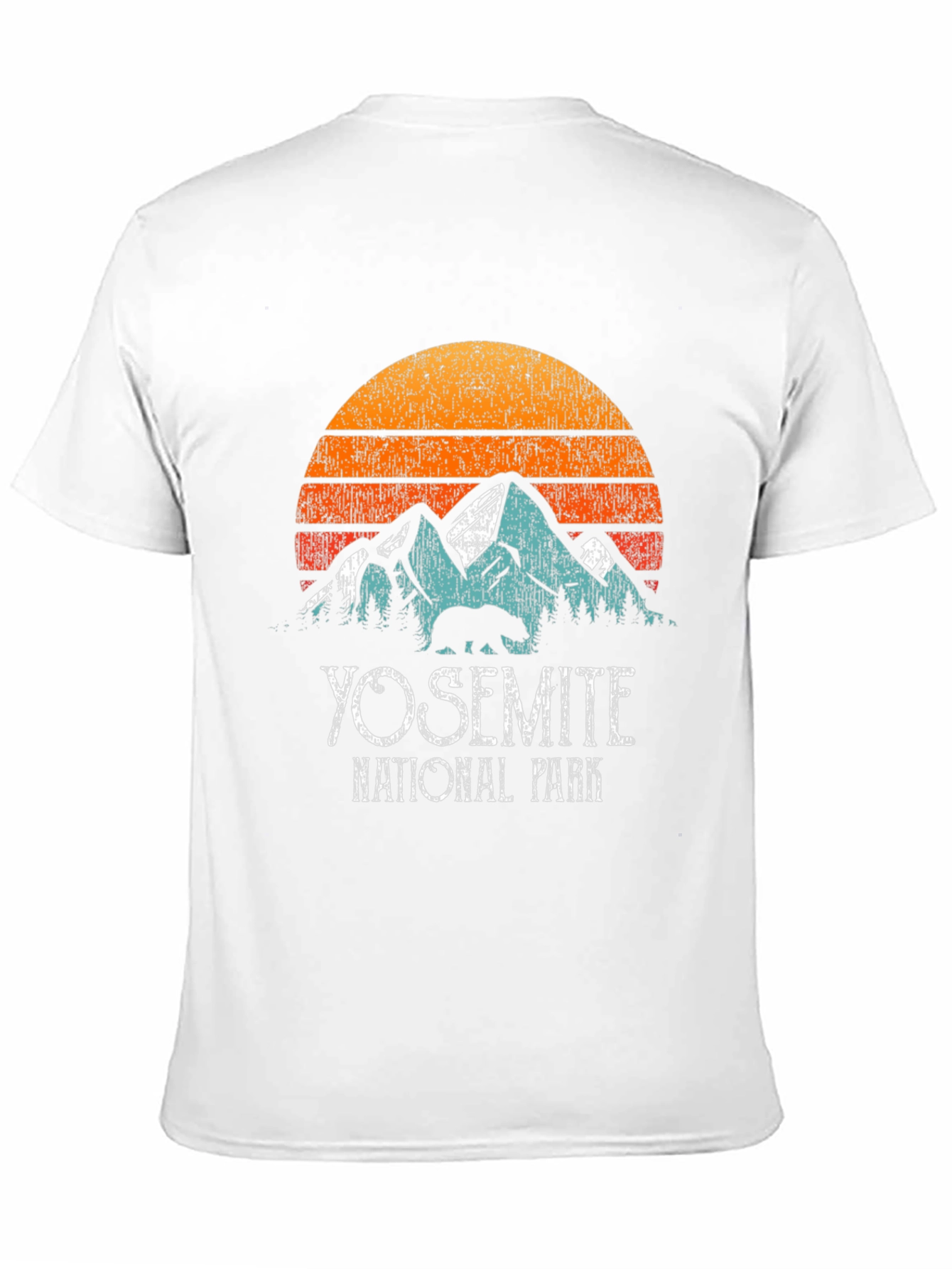 Black Yosemite National Park Vintage Graphic T-Shirt view 11