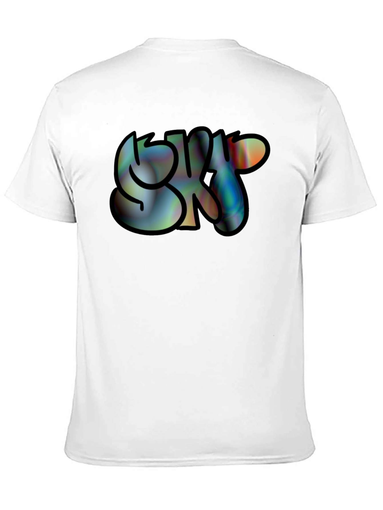 Black SK8 Graphic Print Black Tee - Casual Cool view 11
