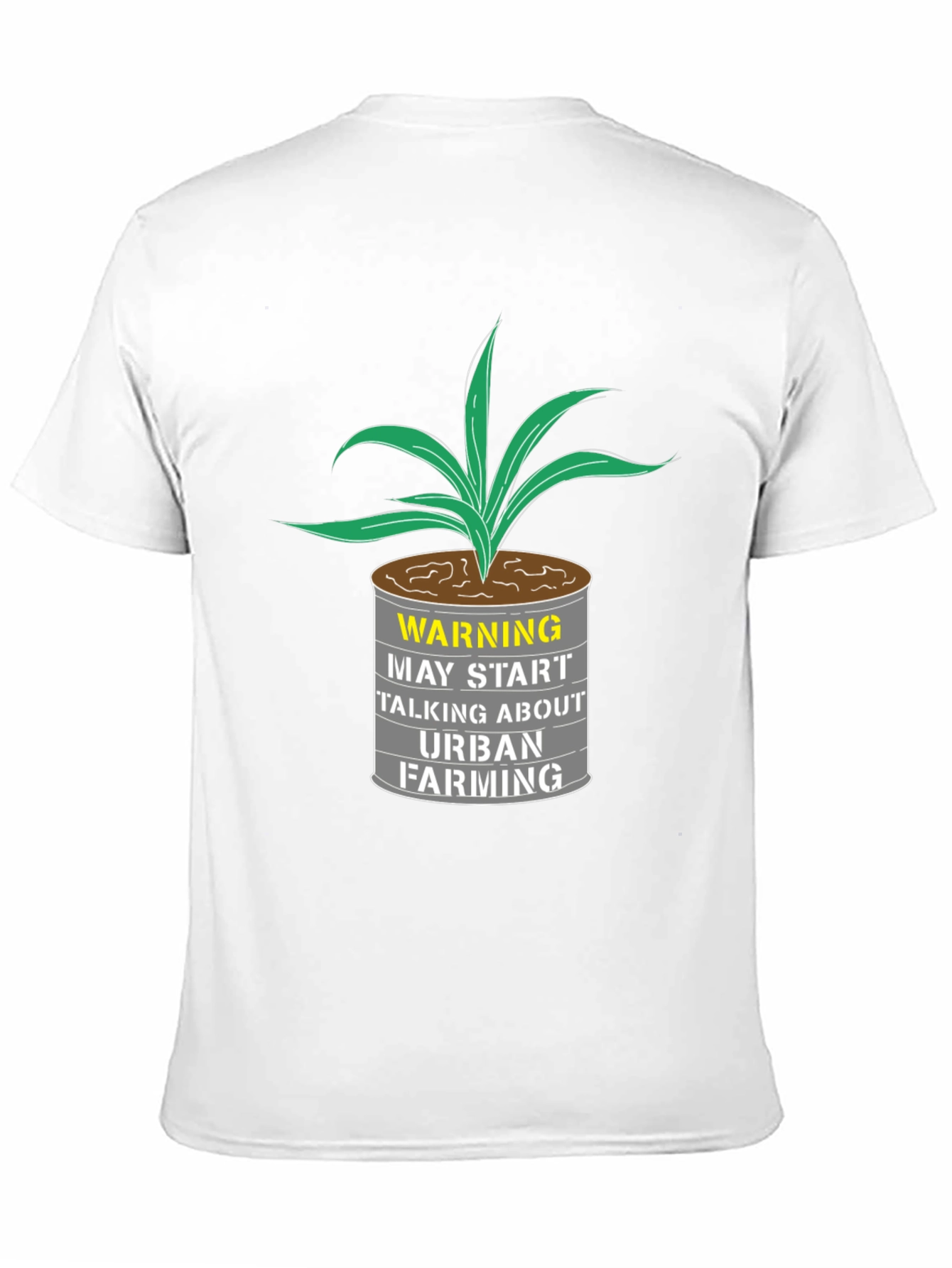 Black Urban Farming T-Shirt - Warning Graphic Tee view 11