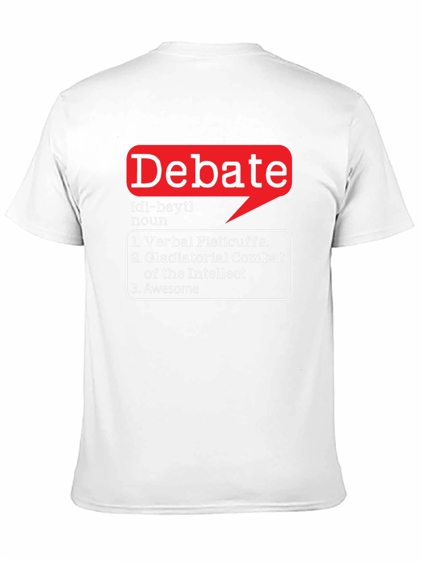 Black Debate Definition Black T-Shirt view 11