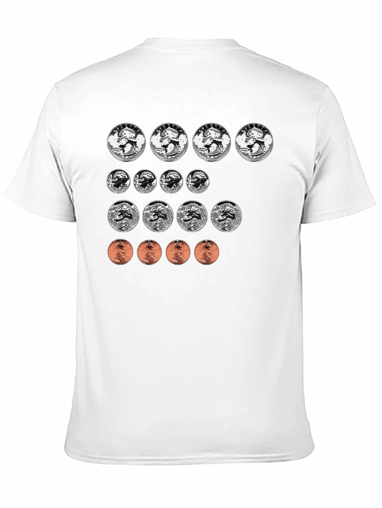 Black Coin Collector T-Shirt - Funny Money Design view 11