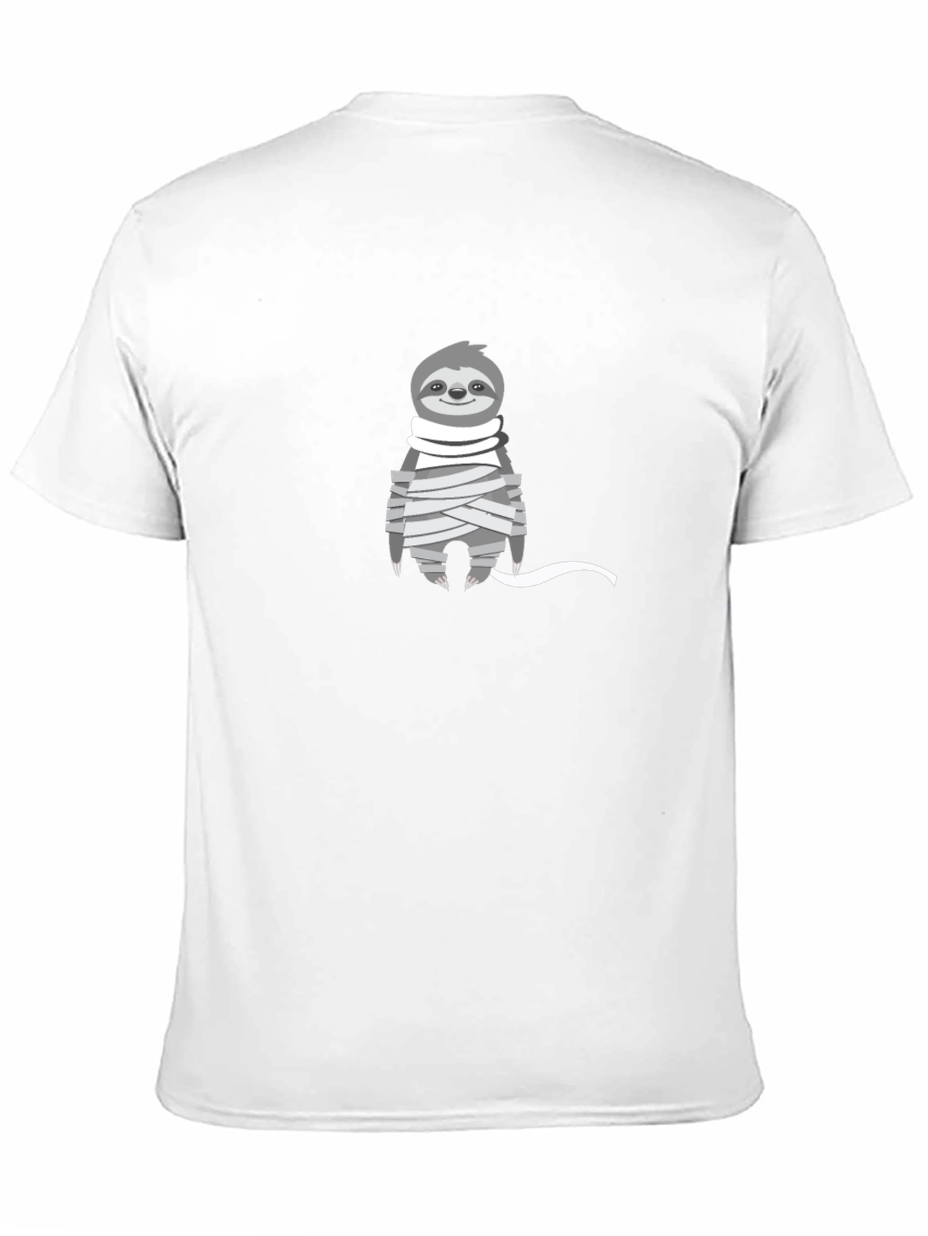 Black Sloth Mummy Graphic Tee - Halloween T-Shirt view 11