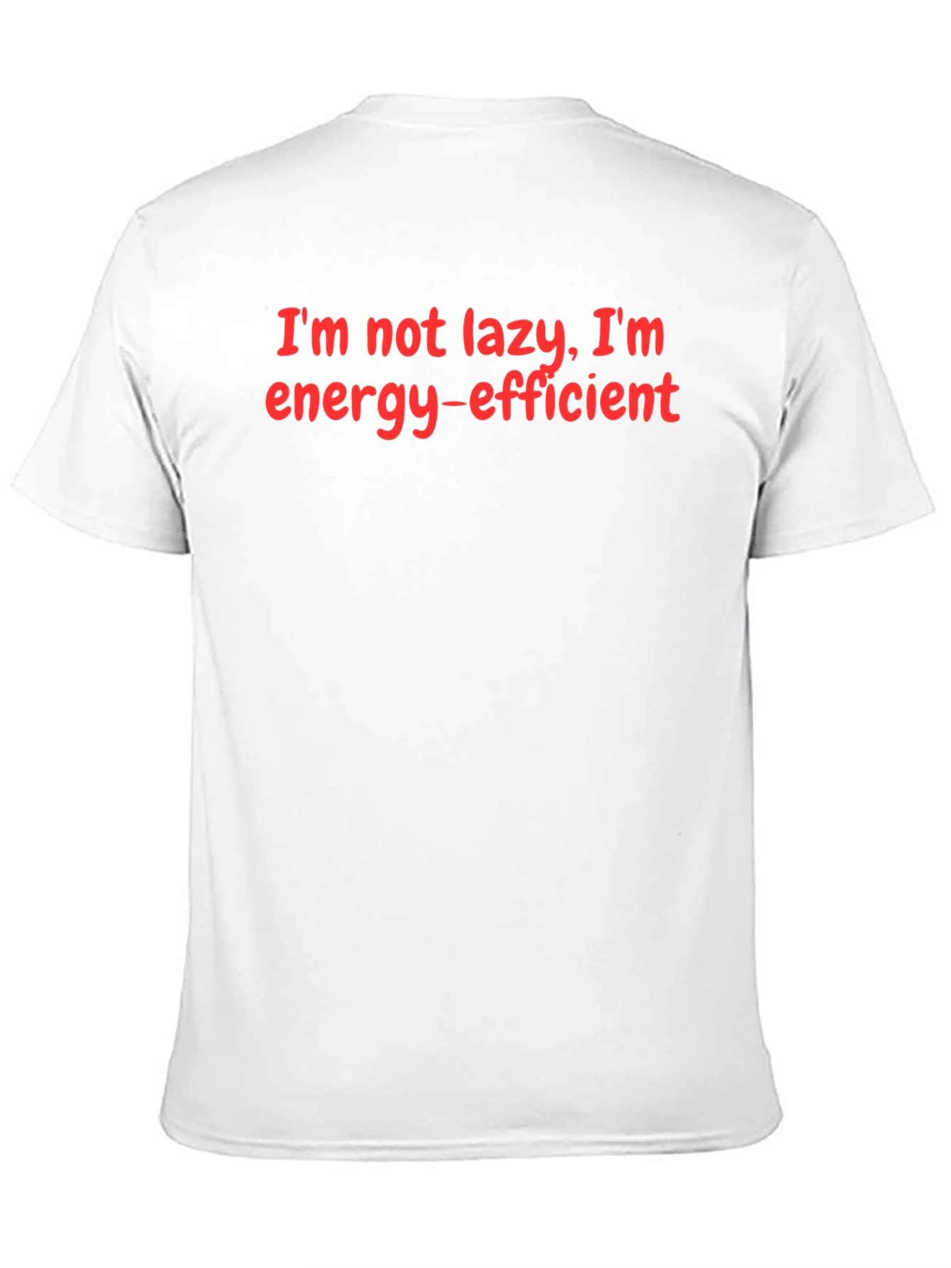 Black Energy-Efficient Funny T-Shirt view 11