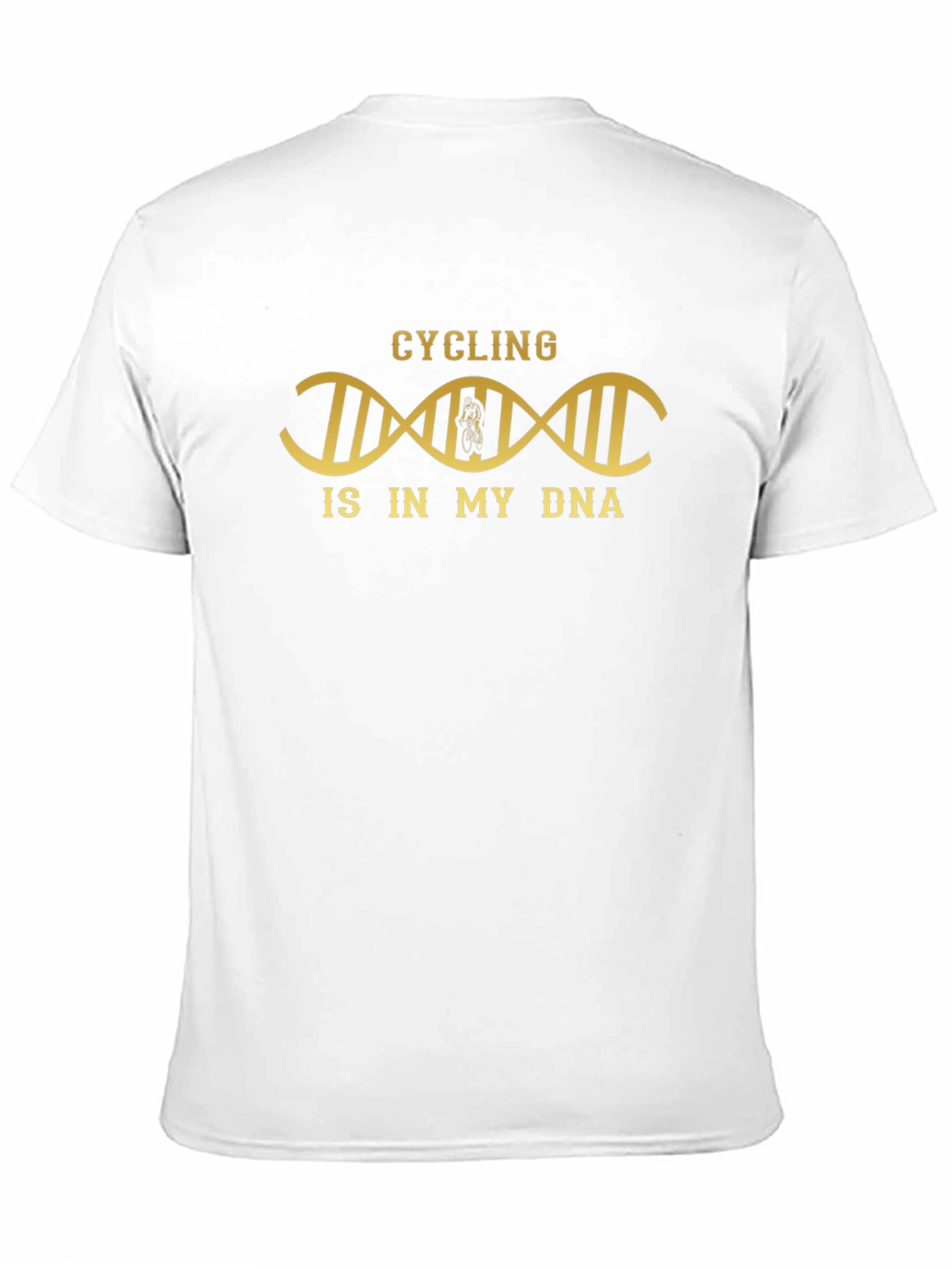 Black Cycling DNA Graphic Tee - Black Cotton T-Shirt view 11