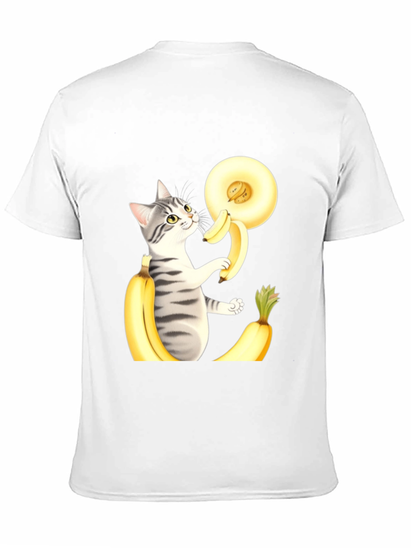 Black Cat Banana T-Shirt view 11