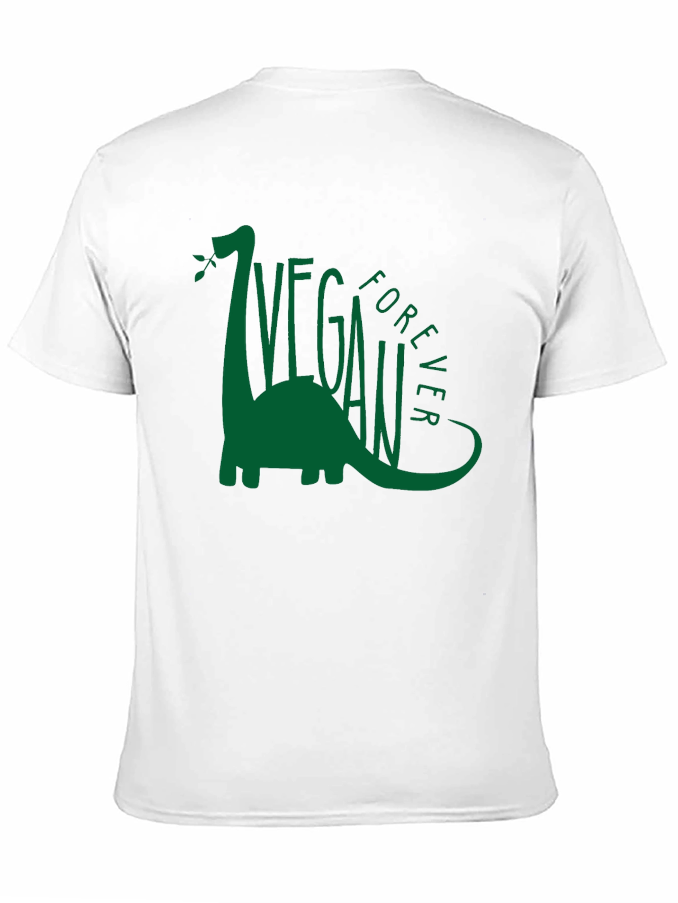 Black Vegan Forever Dinosaur Graphic Tee view 11
