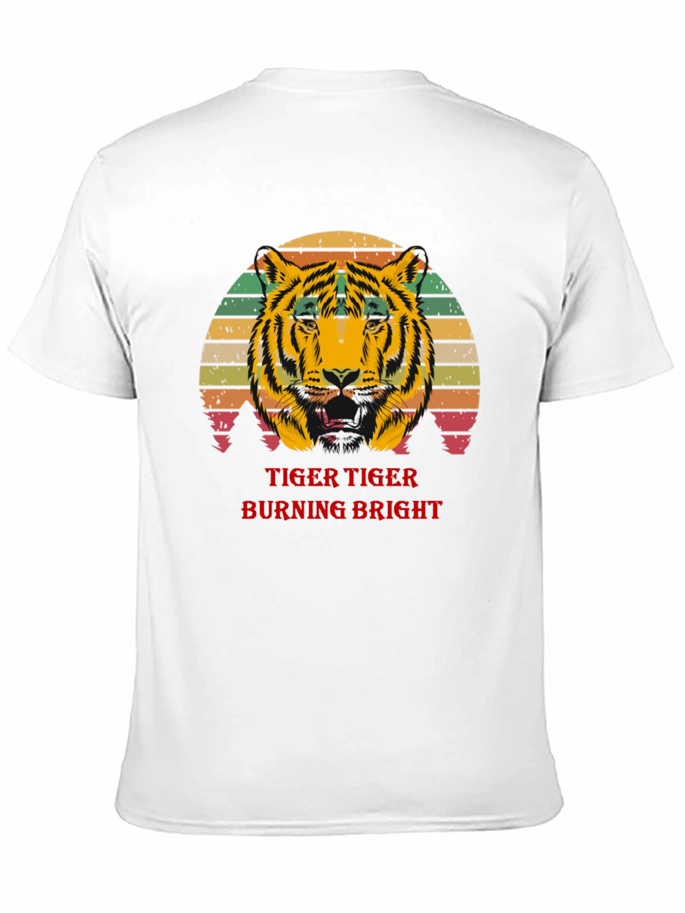 Black Tiger Burning Bright Graphic T-Shirt view 11