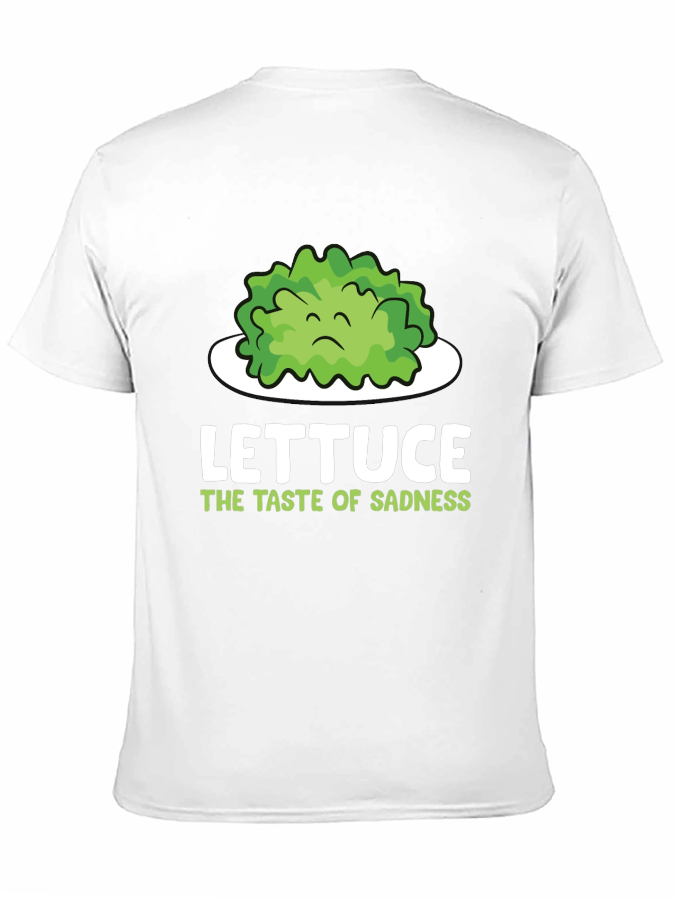 Black Lettuce Taste of Sadness T-Shirt - Funny Vegan Tee view 11