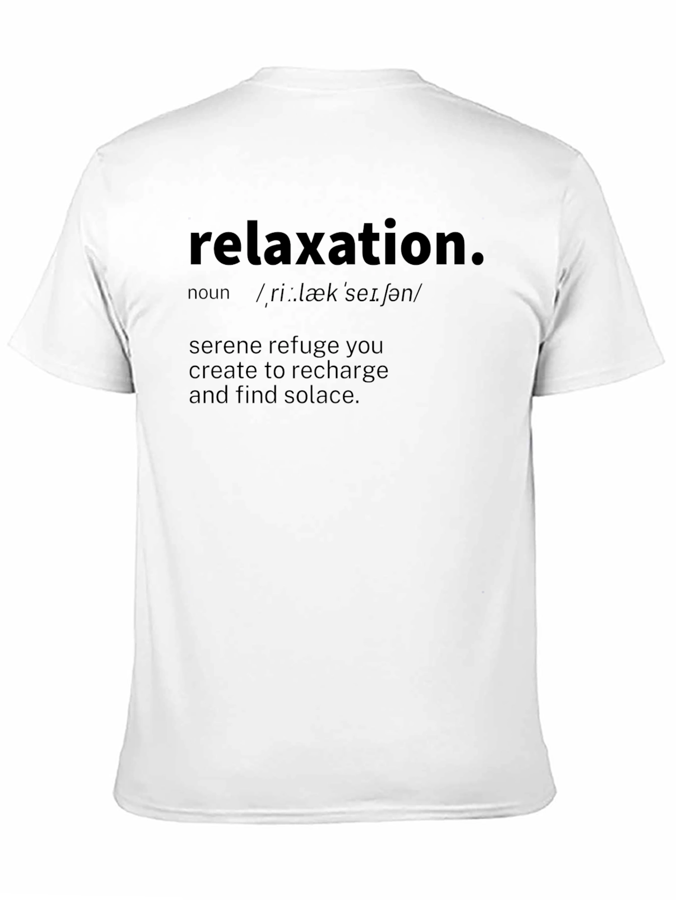 Black Relaxation Definition T-Shirt view 11
