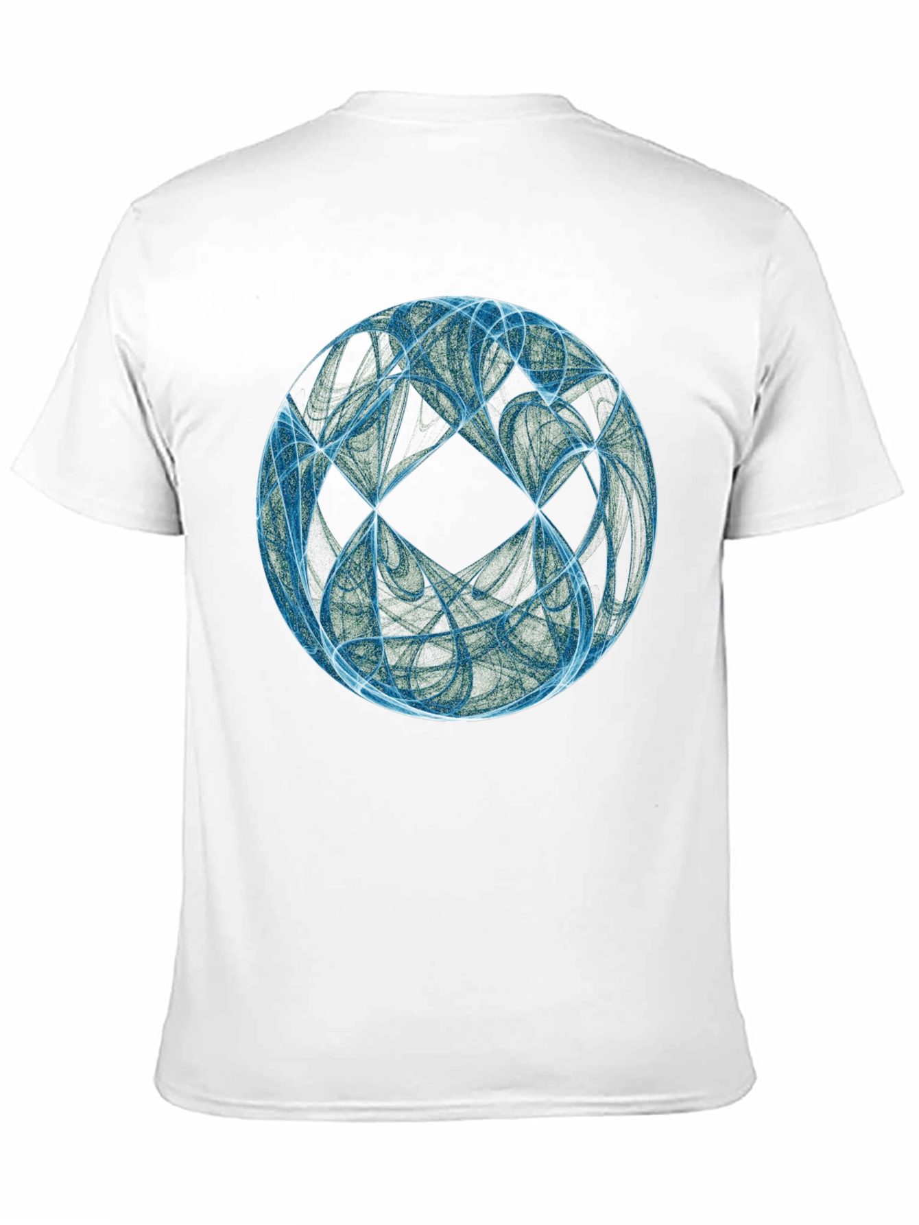 Black Abstract Sphere Graphic T-Shirt - Black view 11