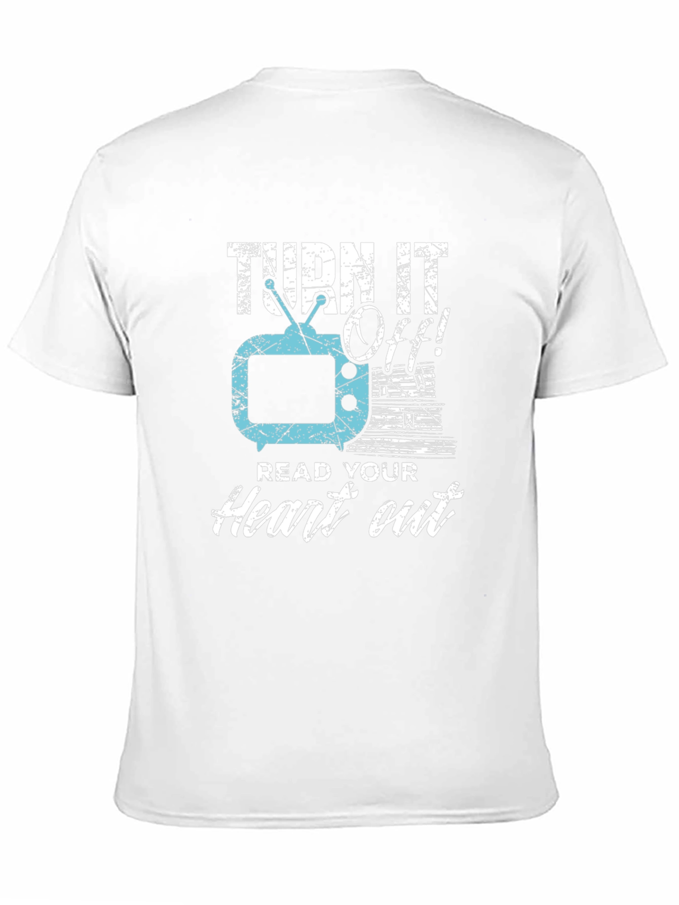 Black Turn It Off! Read Your Heart Out Tee view 11