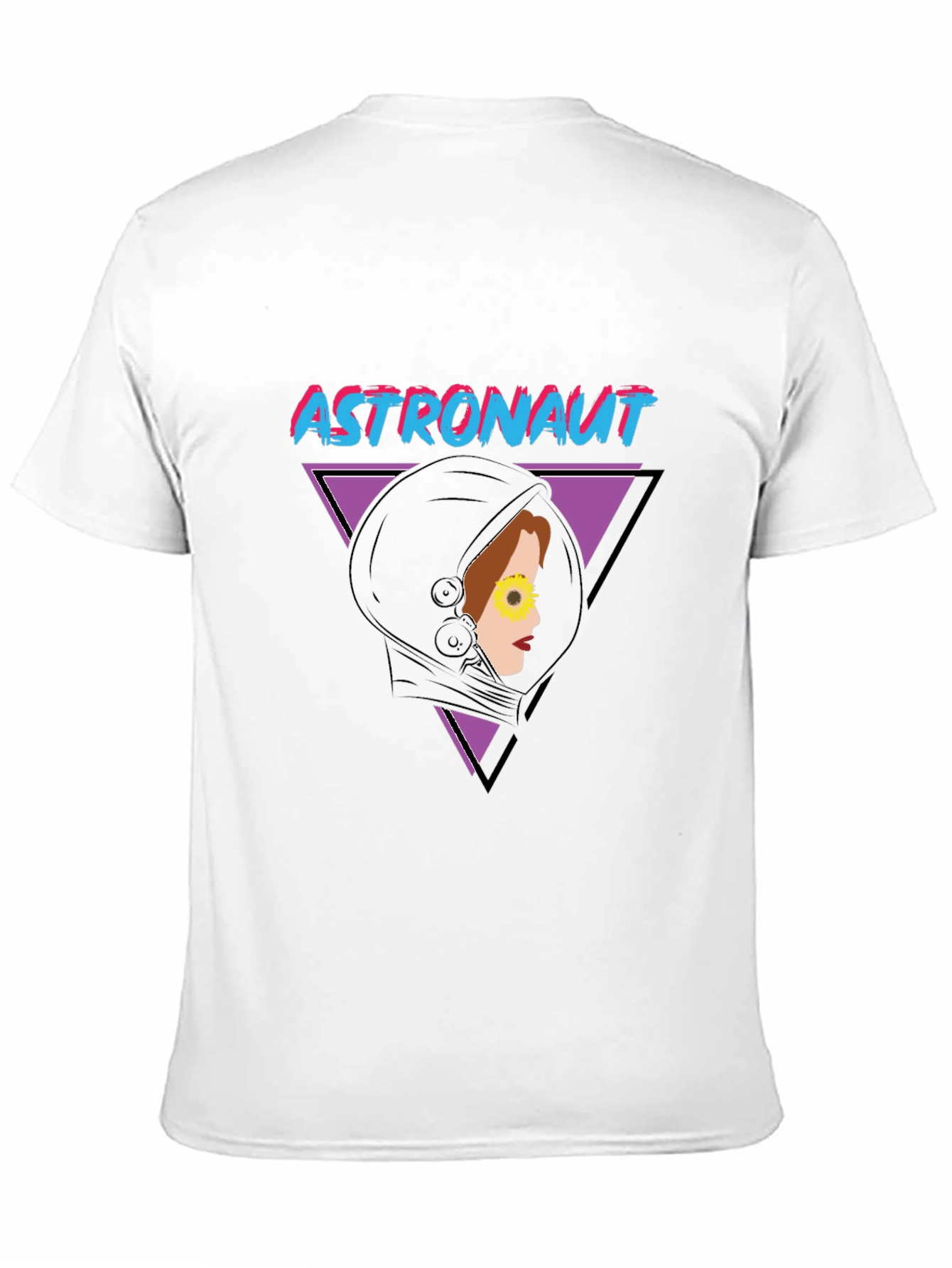 Black Astronaut Retro Graphic T-Shirt view 11