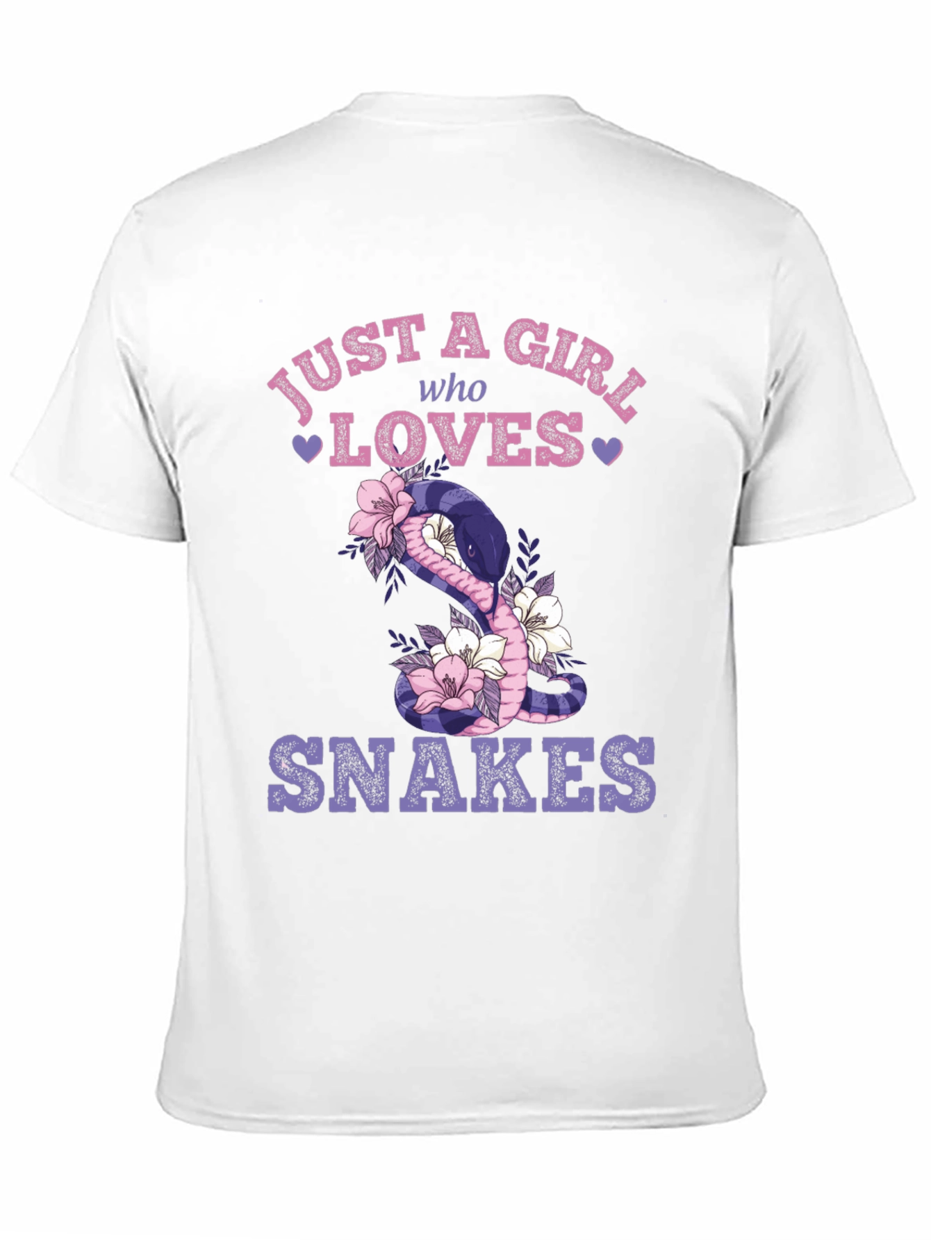 Black Just a Girl Who Loves Snakes T-Shirt view 11
