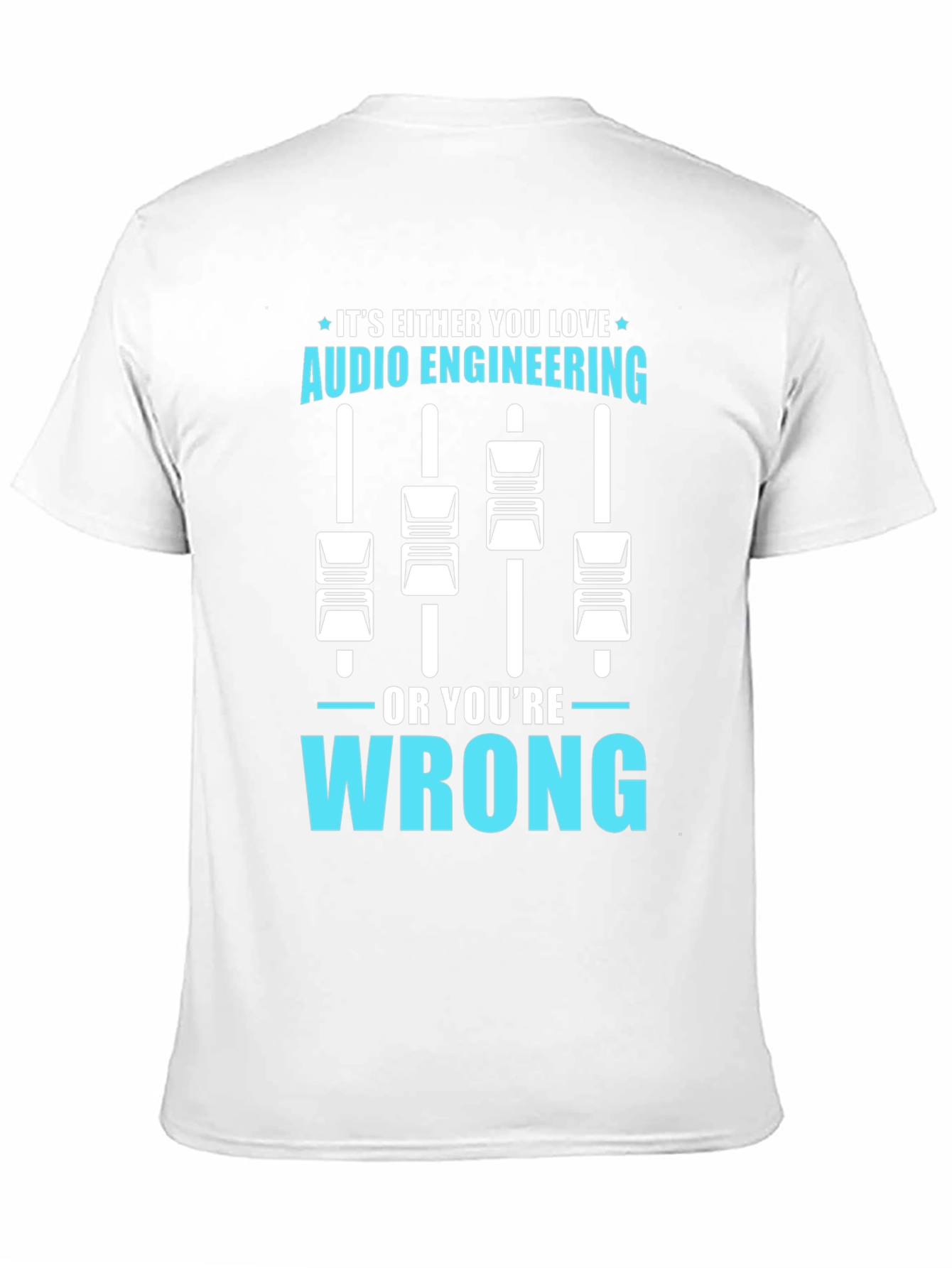 Black Audio Engineering T-Shirt - Funny Music Producer Gift view 11
