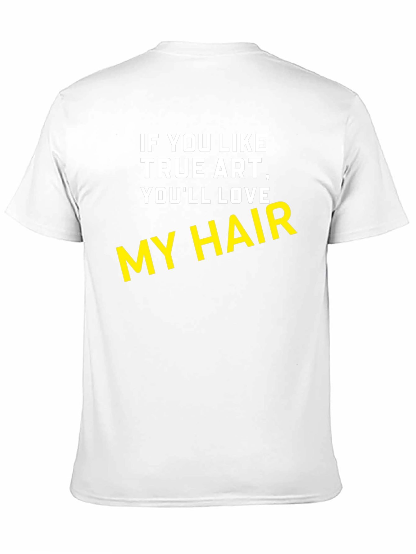 Black True Art My Hair Black T-Shirt view 11