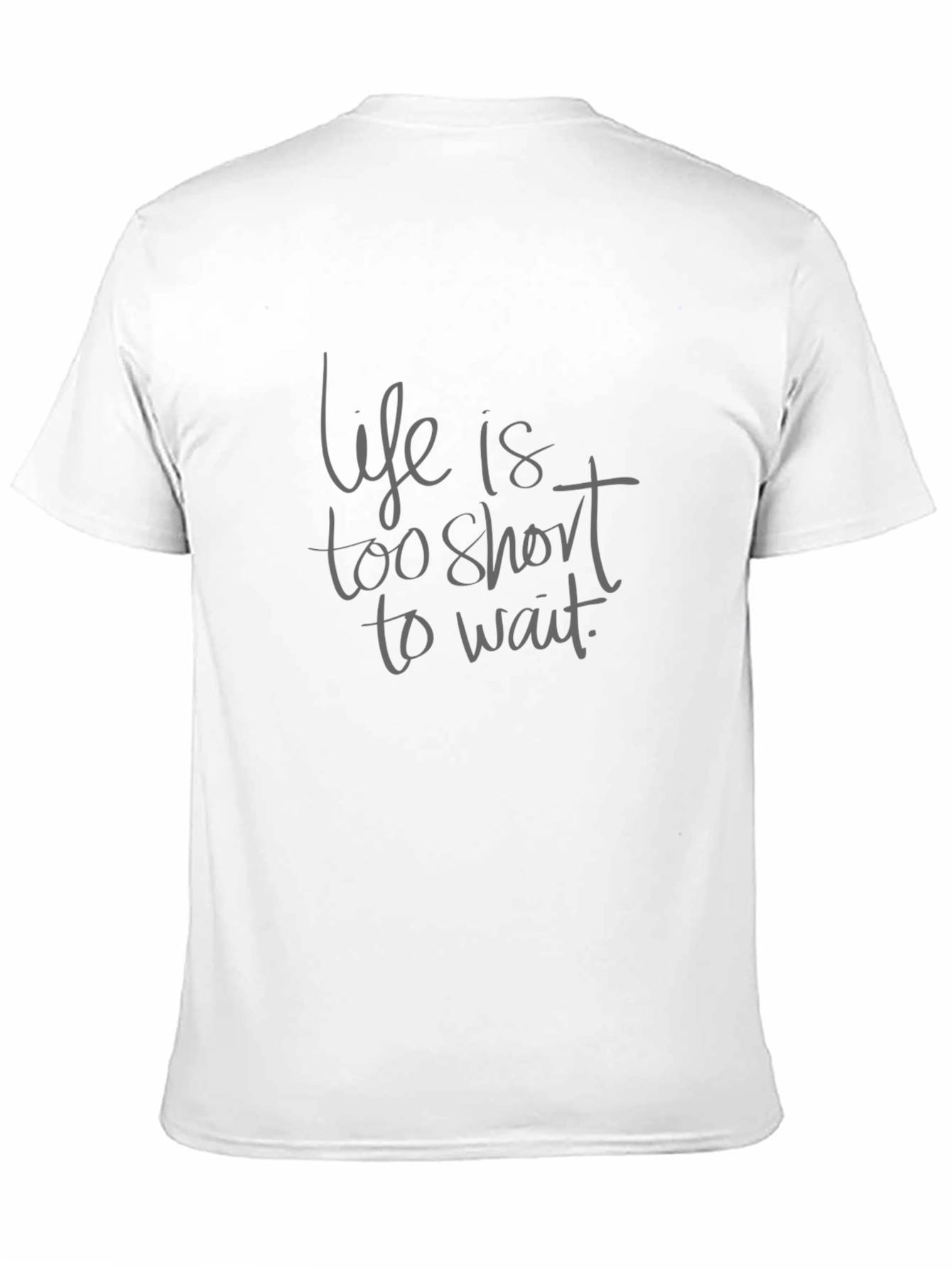 Black Life Is Too Short T-Shirt - Black view 11