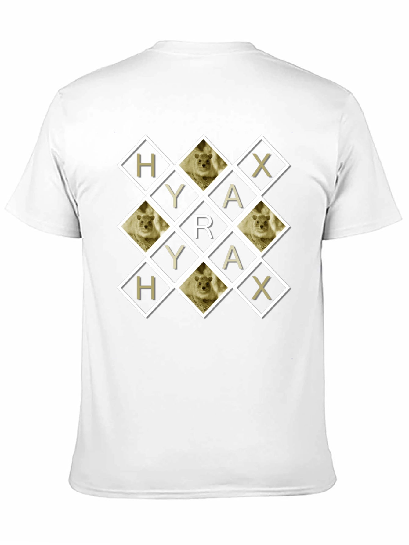 Black Hyrax Diamond Pattern T-Shirt view 11