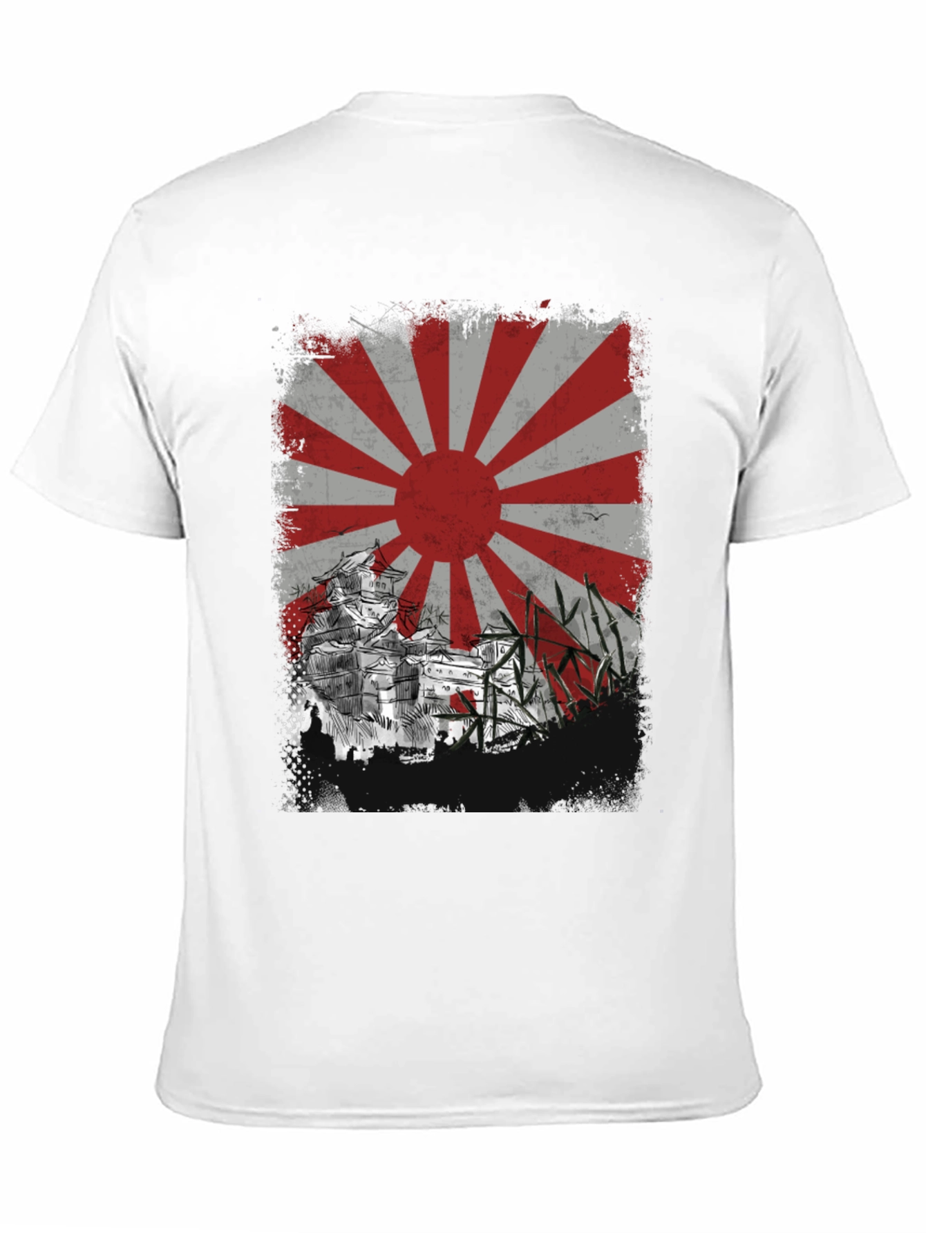 Rising Sun T-Shirt - Japanese Castle Design - 11