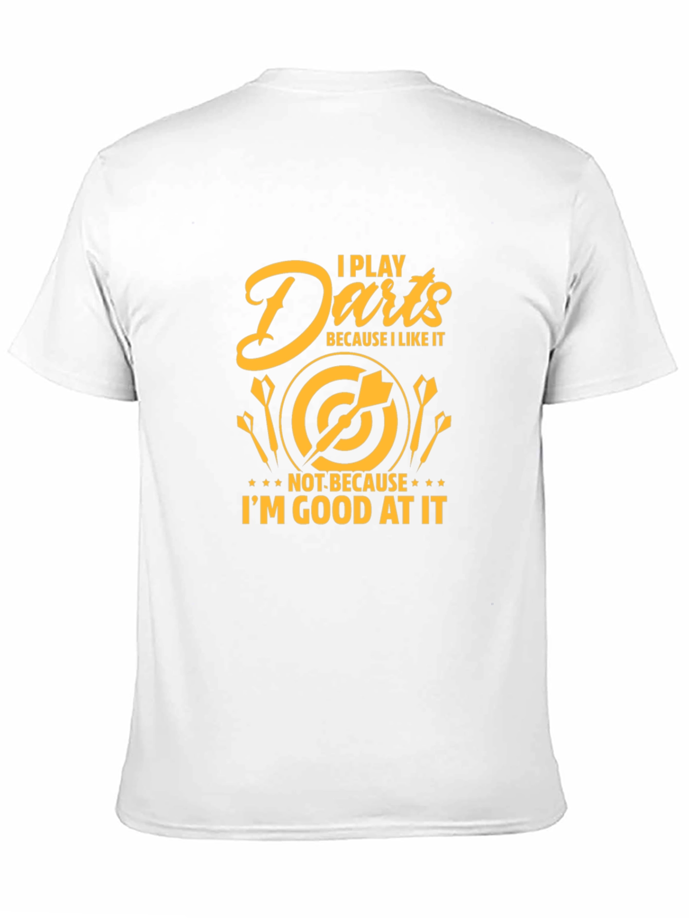 Black I Play Darts Because I Like It T-Shirt view 11