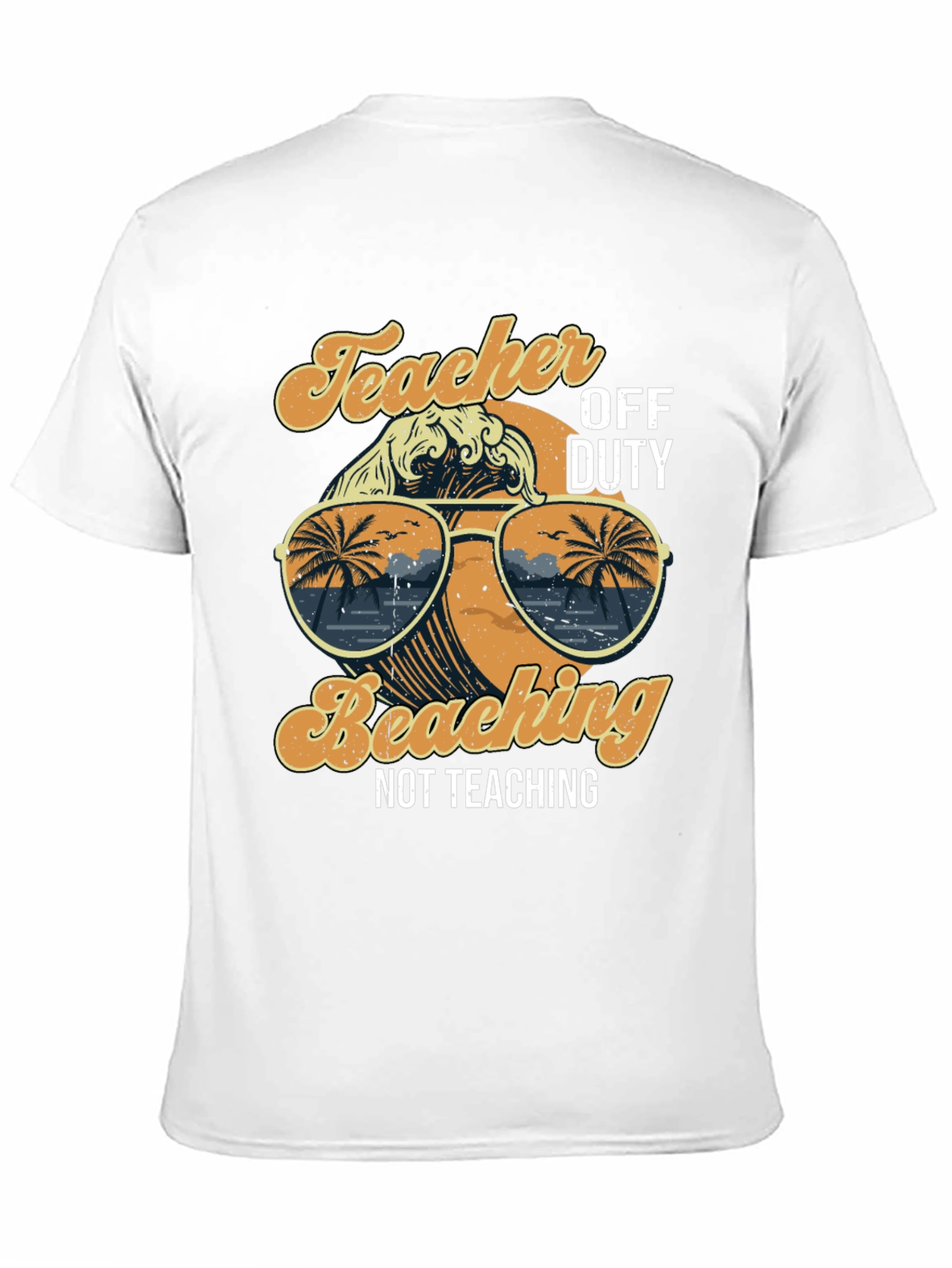 Black Teacher Off Duty Beaching T-Shirt view 11