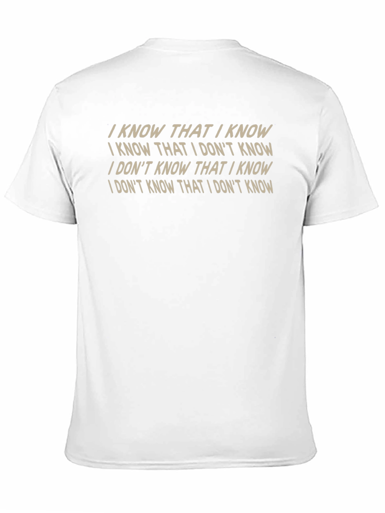 Black I Know That I Know T-Shirt view 11