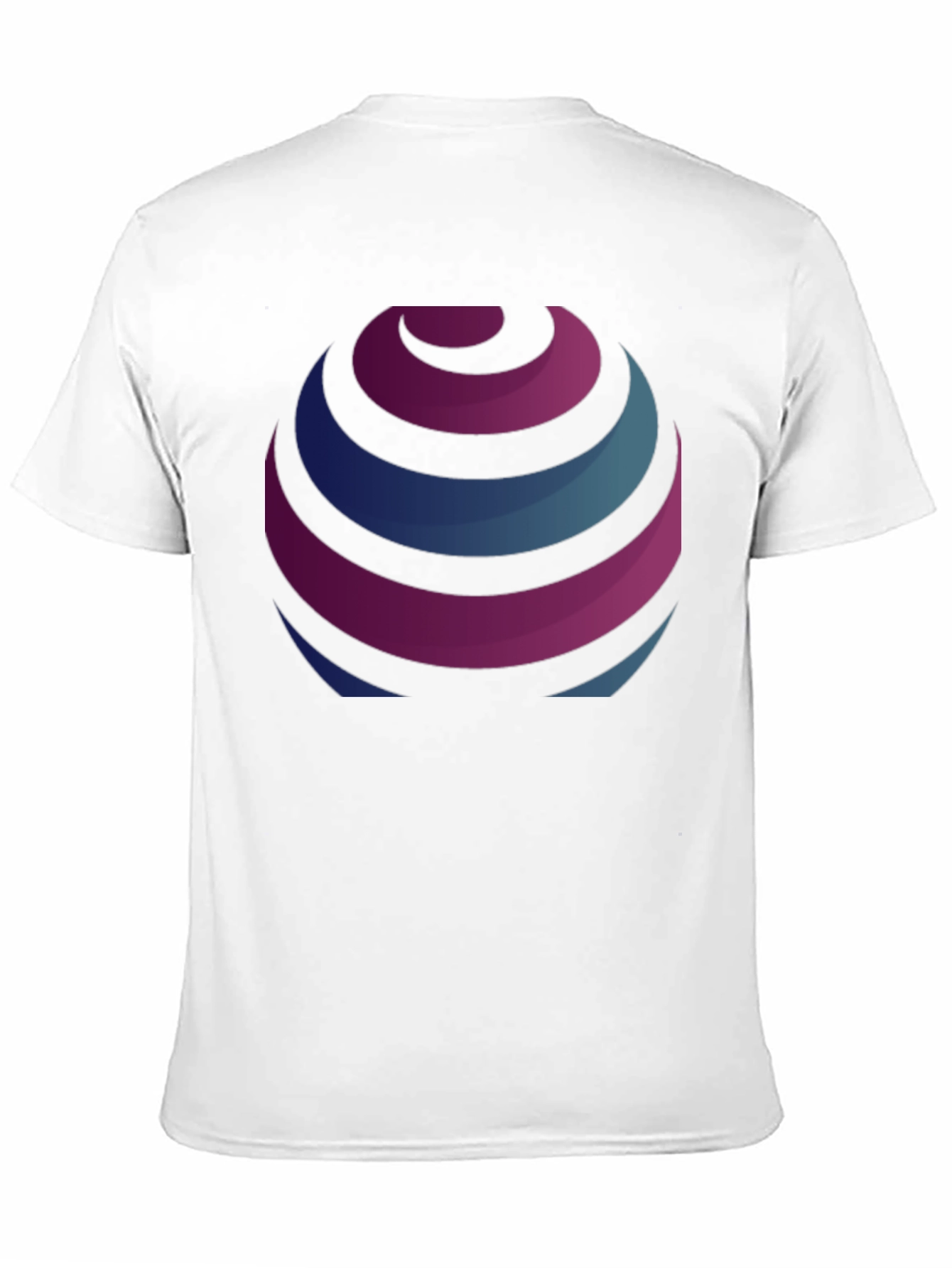 Black Stripped Globe Graphic Black T-Shirt view 11