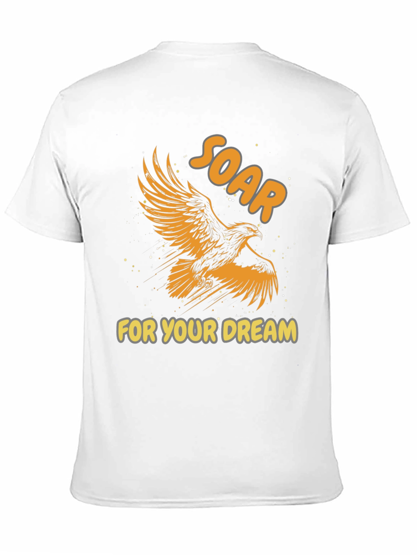 Black Soar for Your Dream Graphic Tee - Inspiring Eagle Design view 11