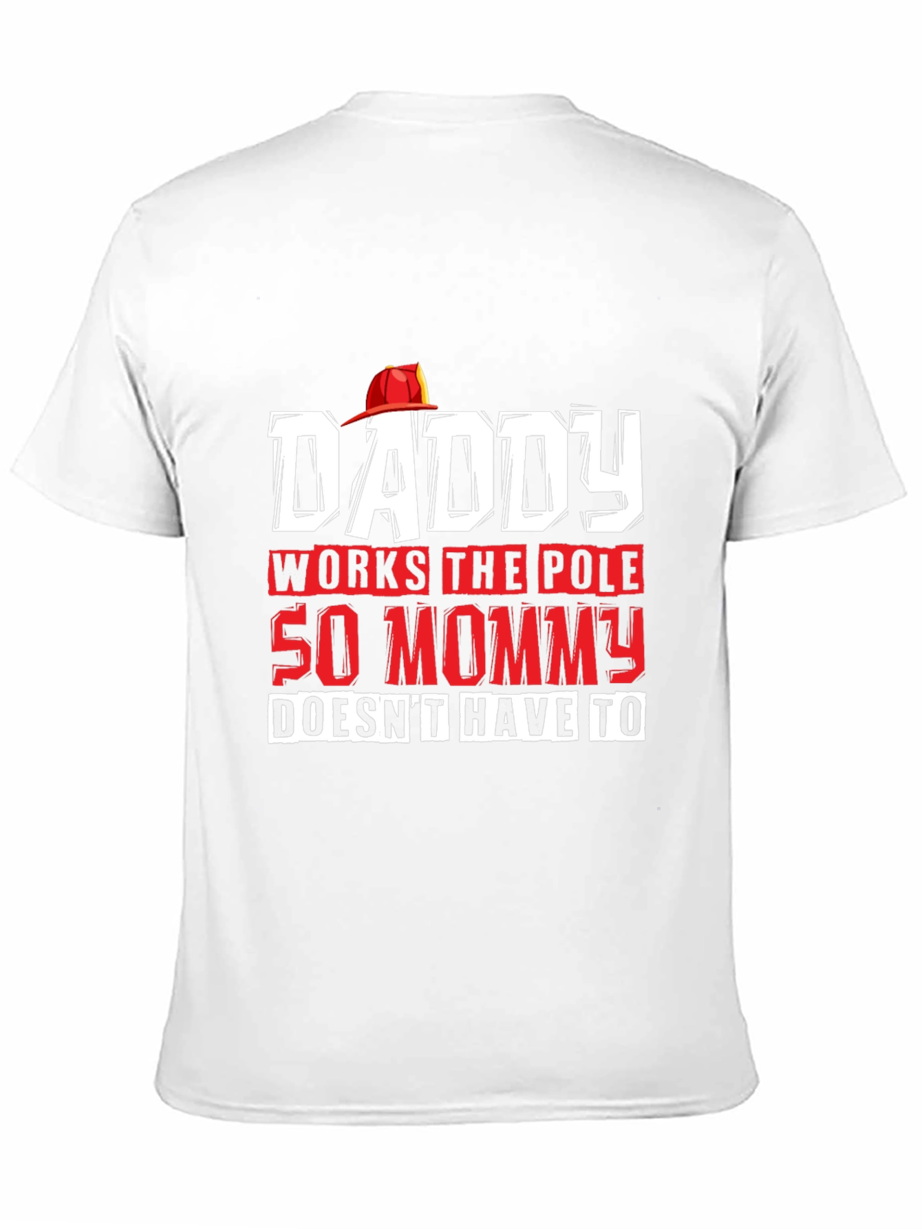 Black Daddy Works The Pole Funny Graphic T-Shirt view 11