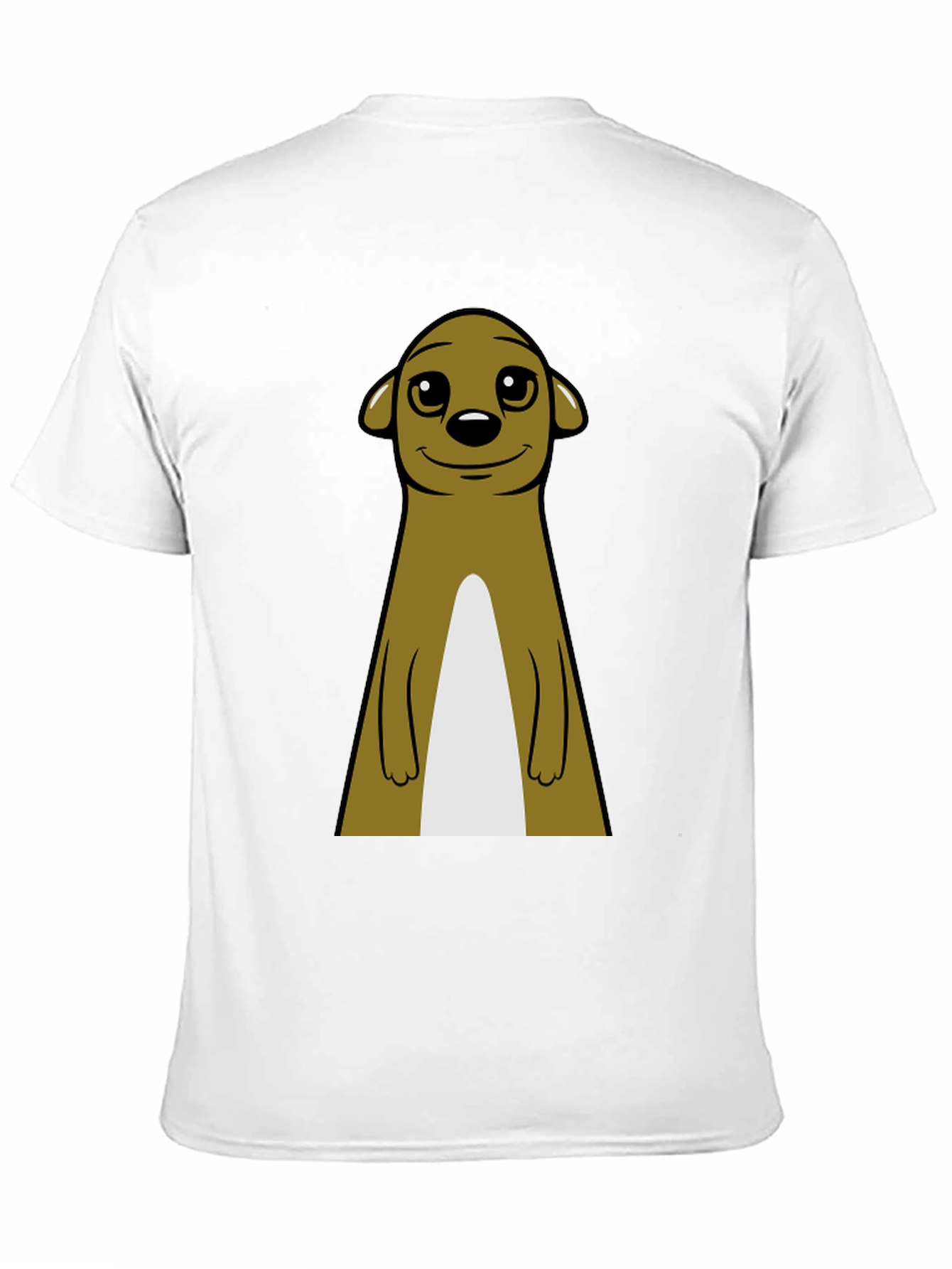 Black Meerkat Graphic Tee - Classic Crew Neck view 11