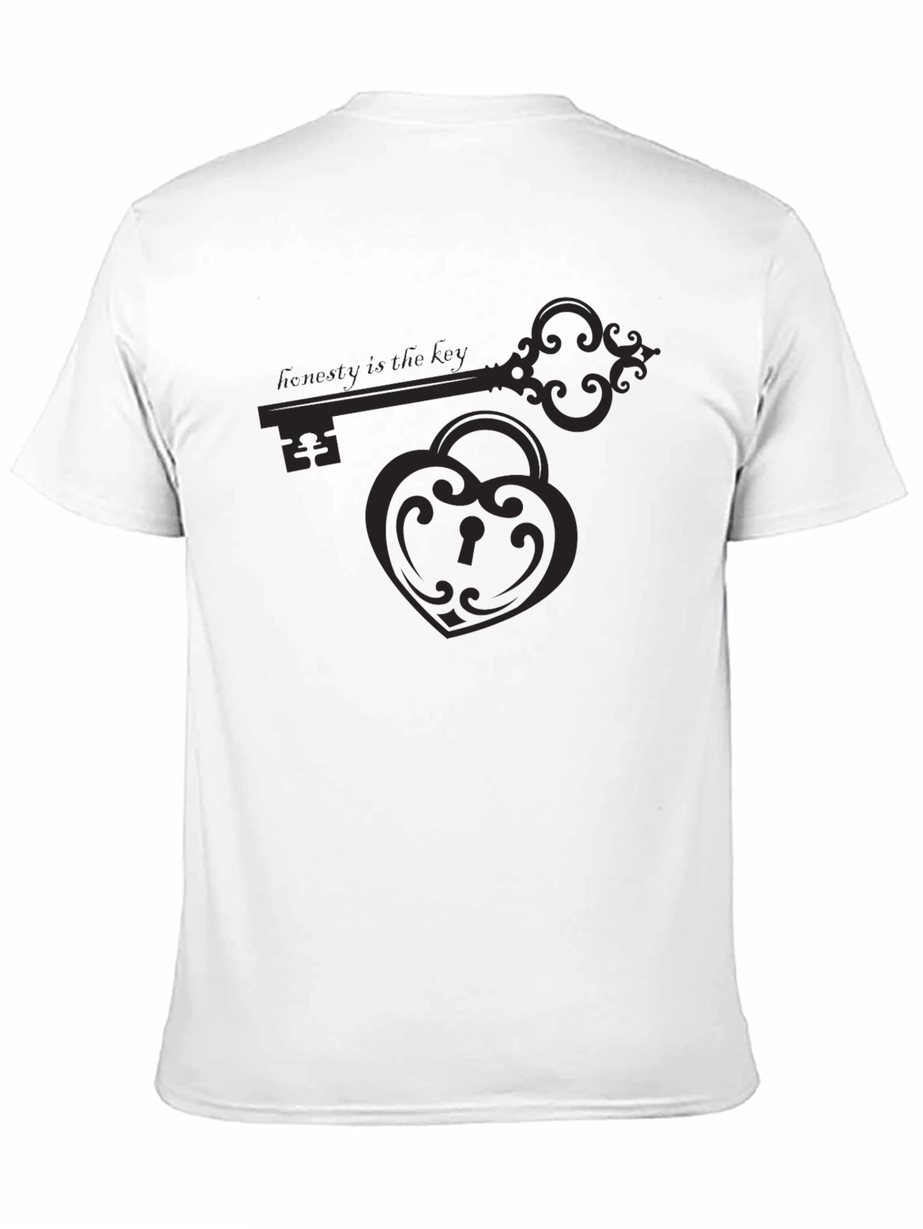 Black Honesty is the Key Graphic Tee - Black view 11