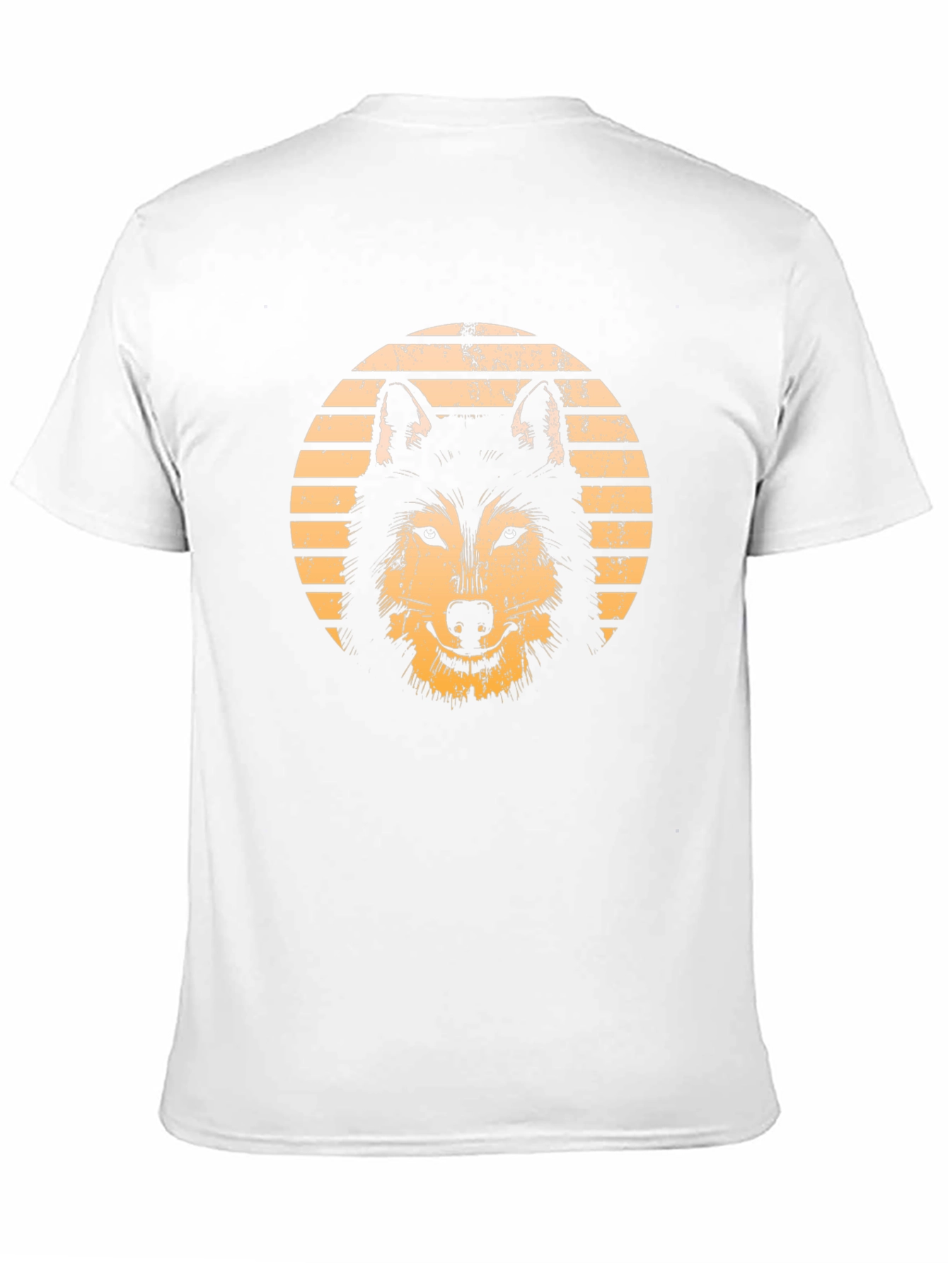 Black Retro Wolf Graphic Tee - Black view 11