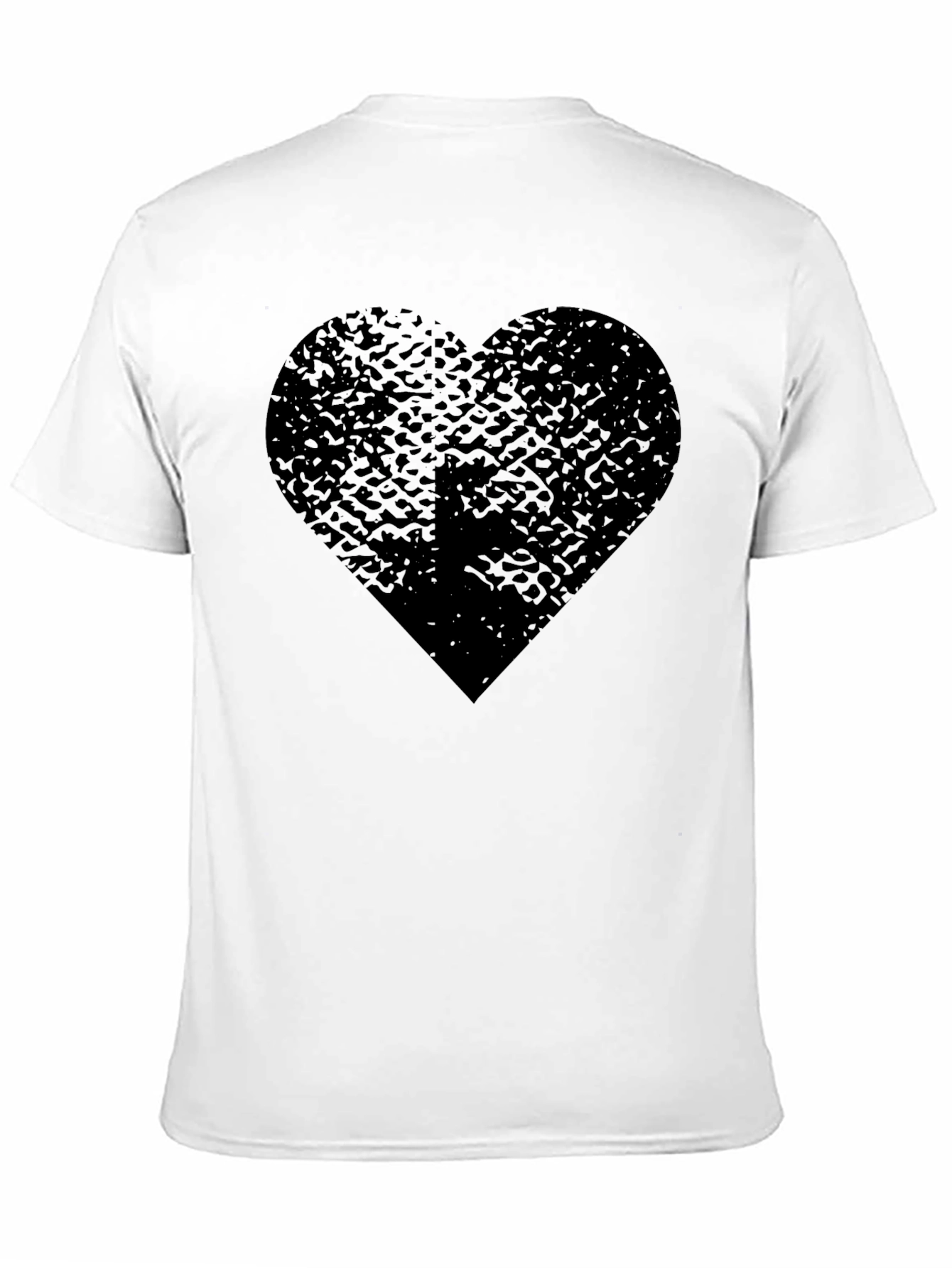 Black Black Heart Graphic Tee - Trendy Casual Wear view 11