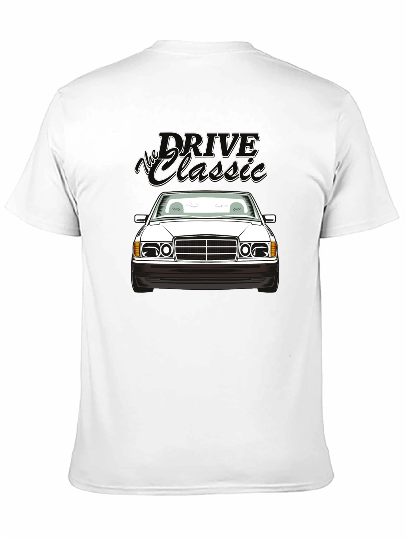Black Drive the Classic Car T-Shirt - Black view 11