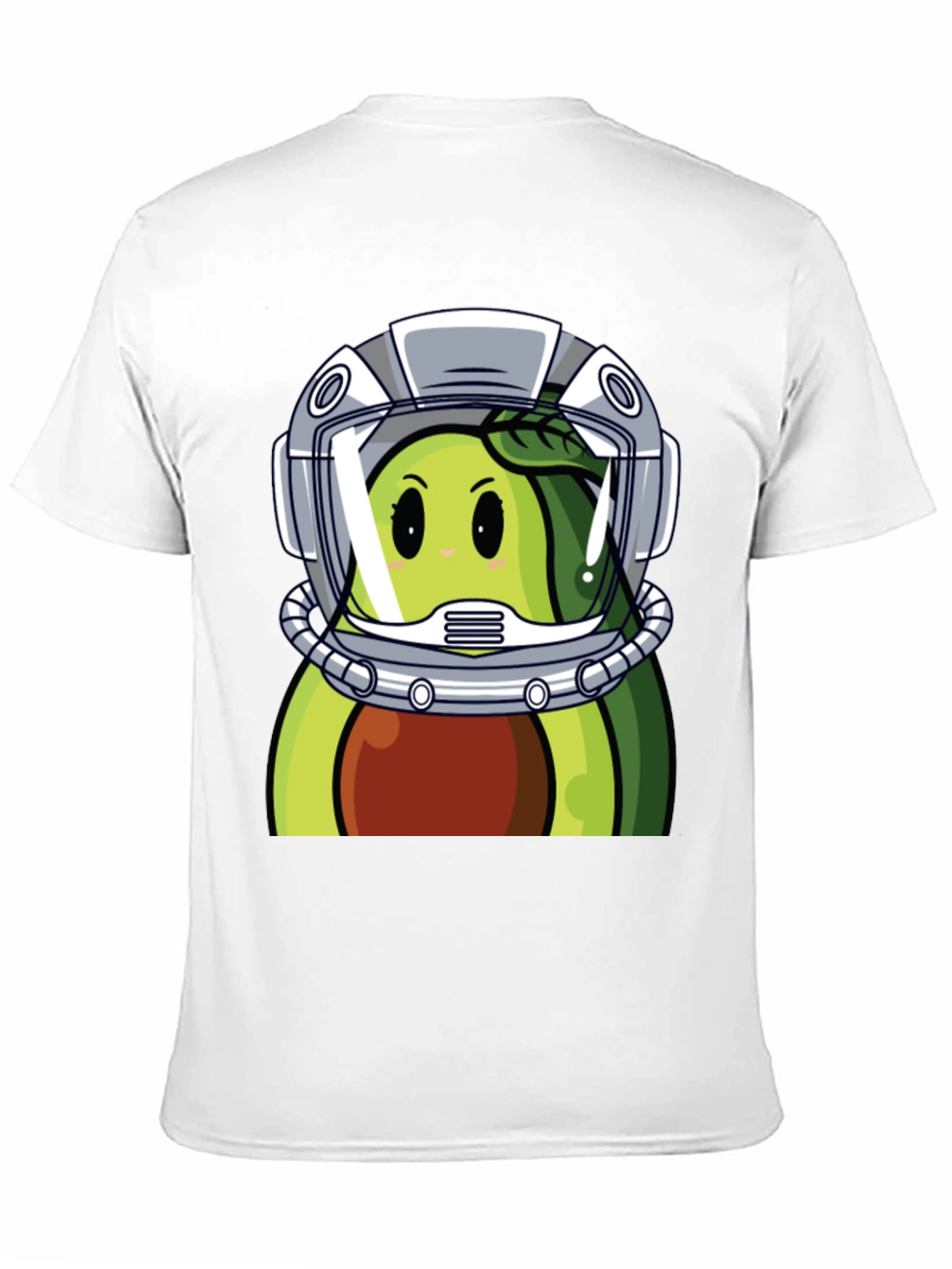Black Avocado Astronaut Graphic Tee - Unique Black T-Shirt view 11